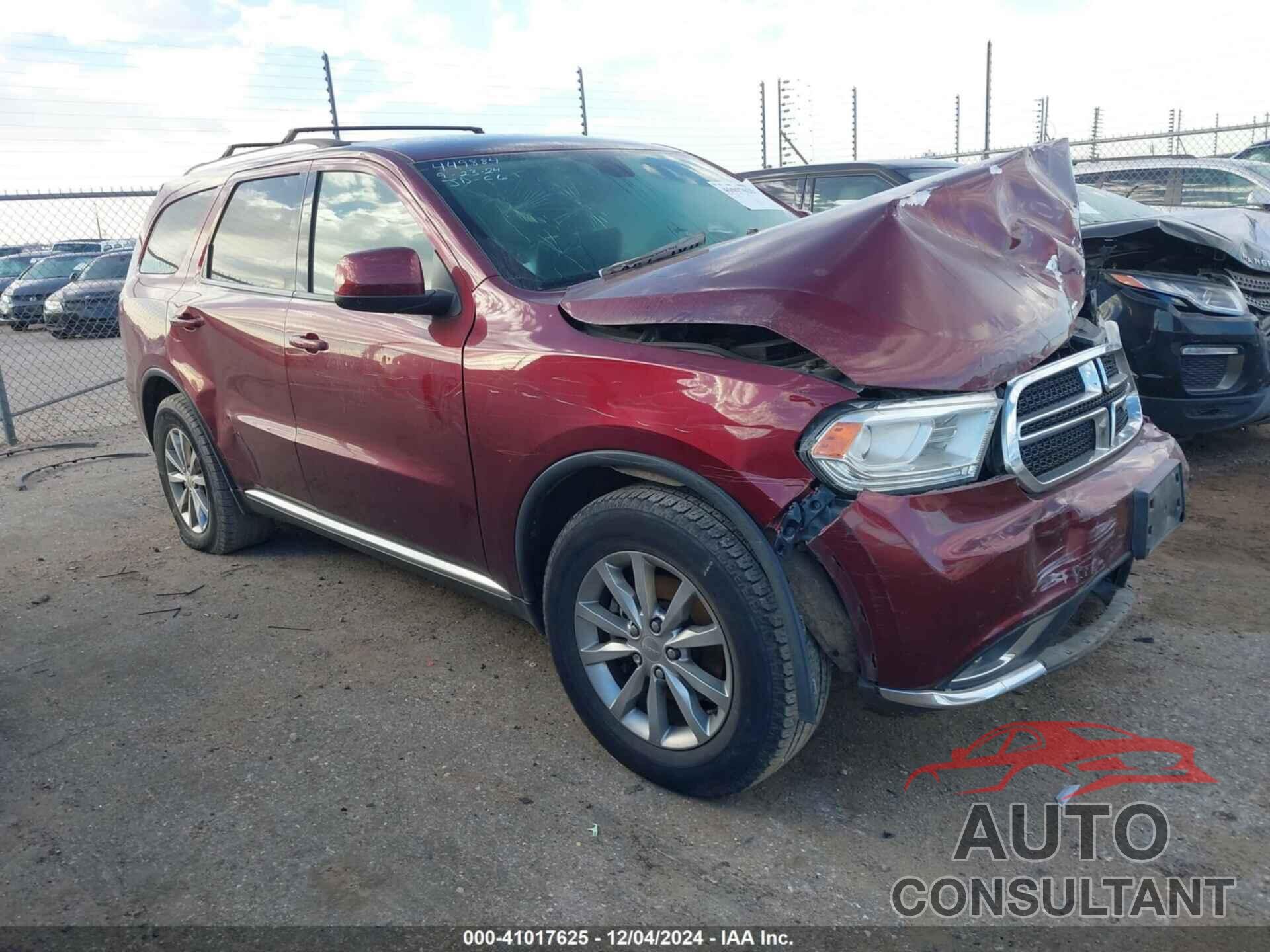 DODGE DURANGO 2016 - 1C4RDHAG6GC430095