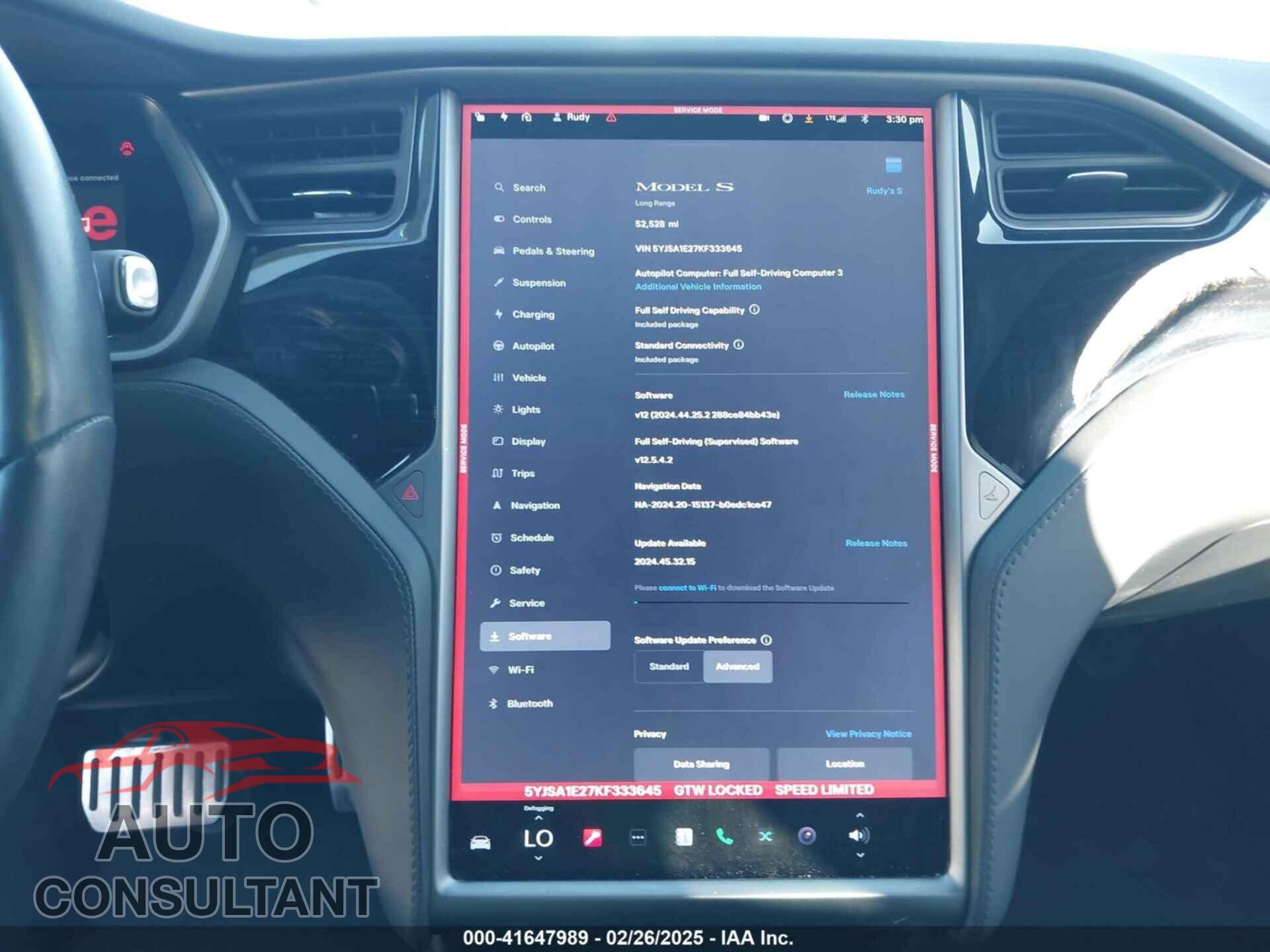 TESLA MODEL S 2019 - 5YJSA1E27KF333645