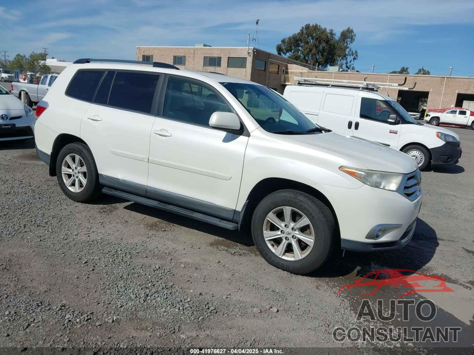 TOYOTA HIGHLANDER 2012 - 5TDZK3EH8CS072065