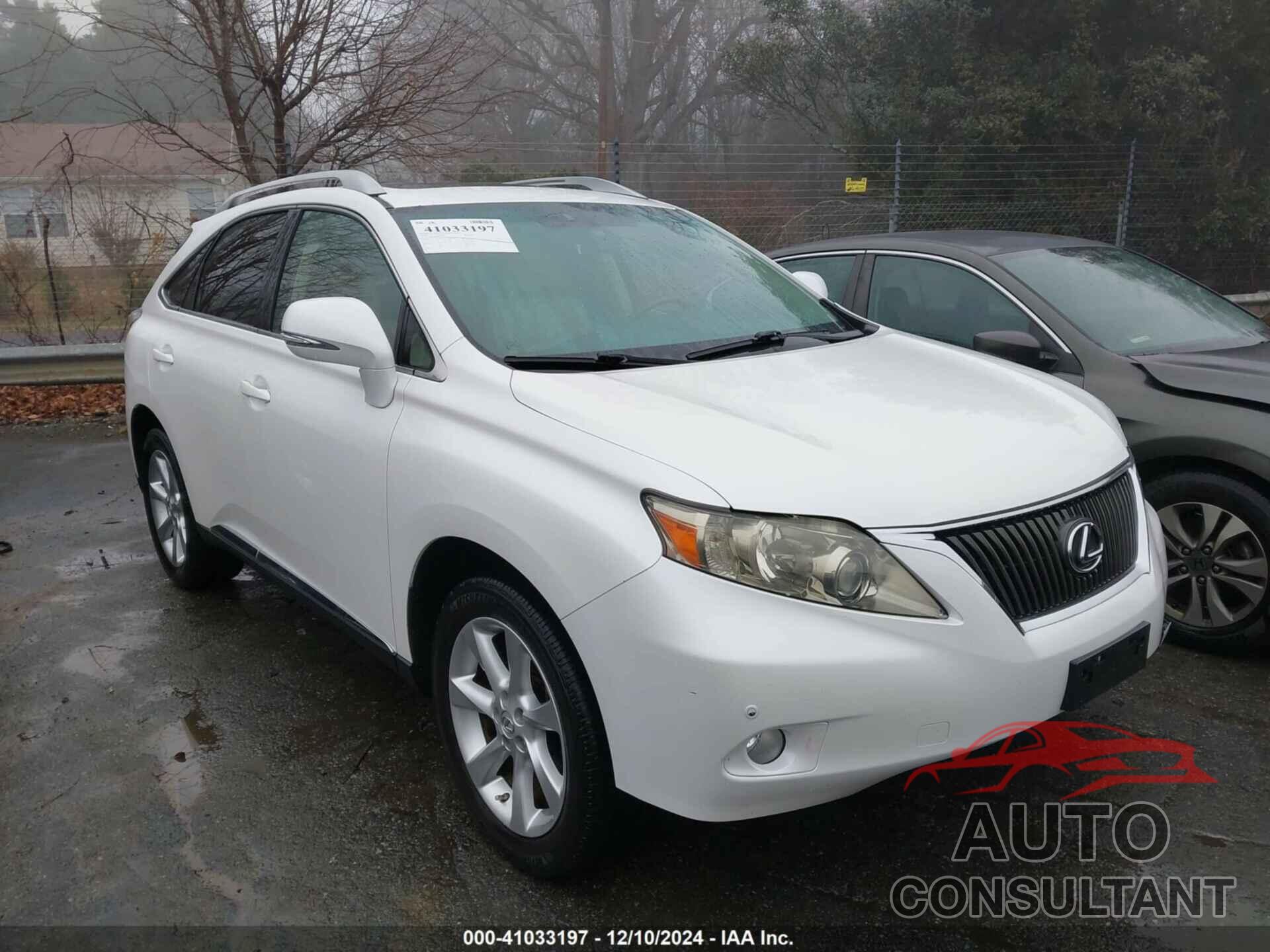 LEXUS RX 350 2010 - JTJZK1BA1A2001531
