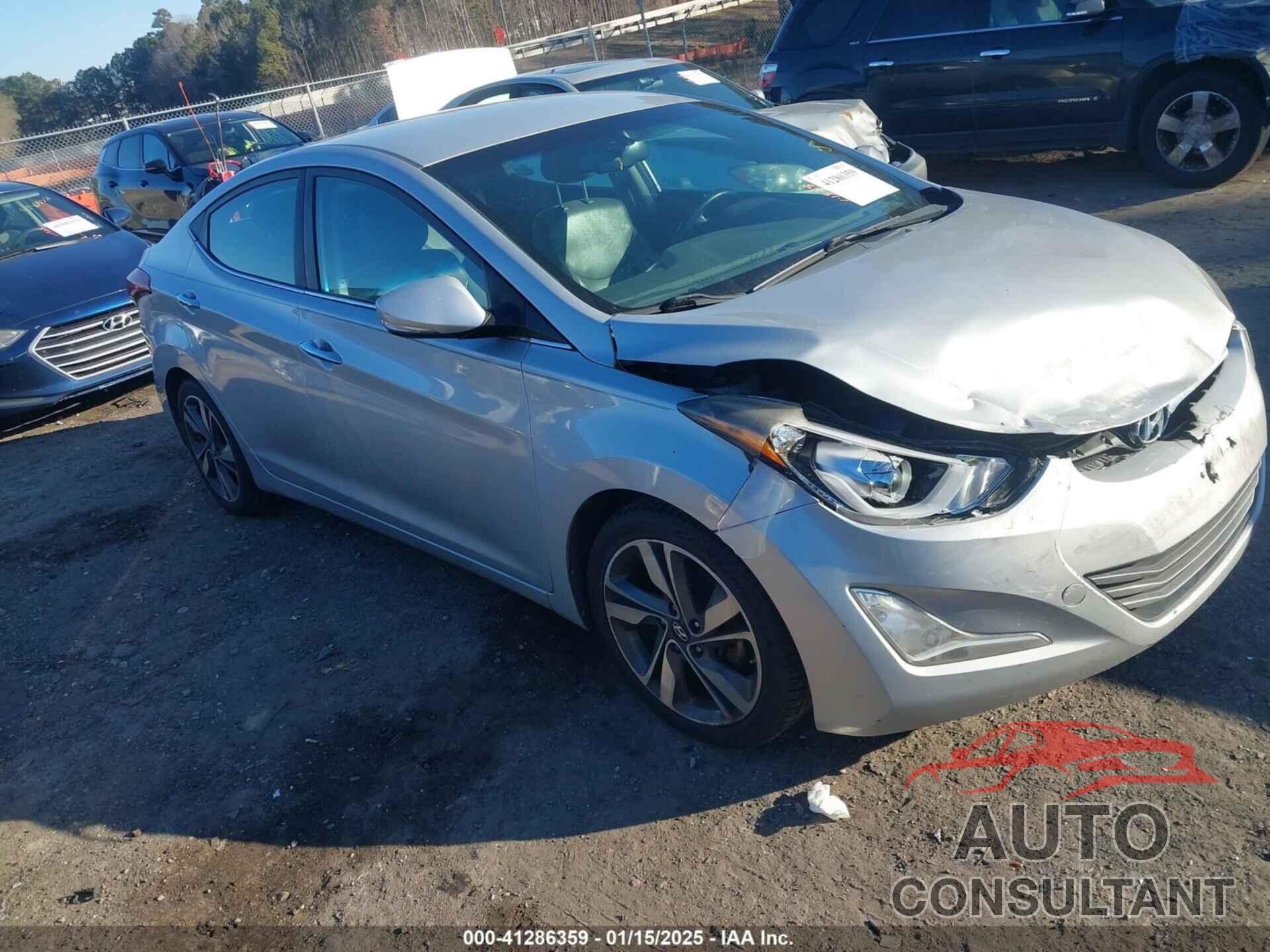 HYUNDAI ELANTRA 2014 - KMHDH4AE2EU076052