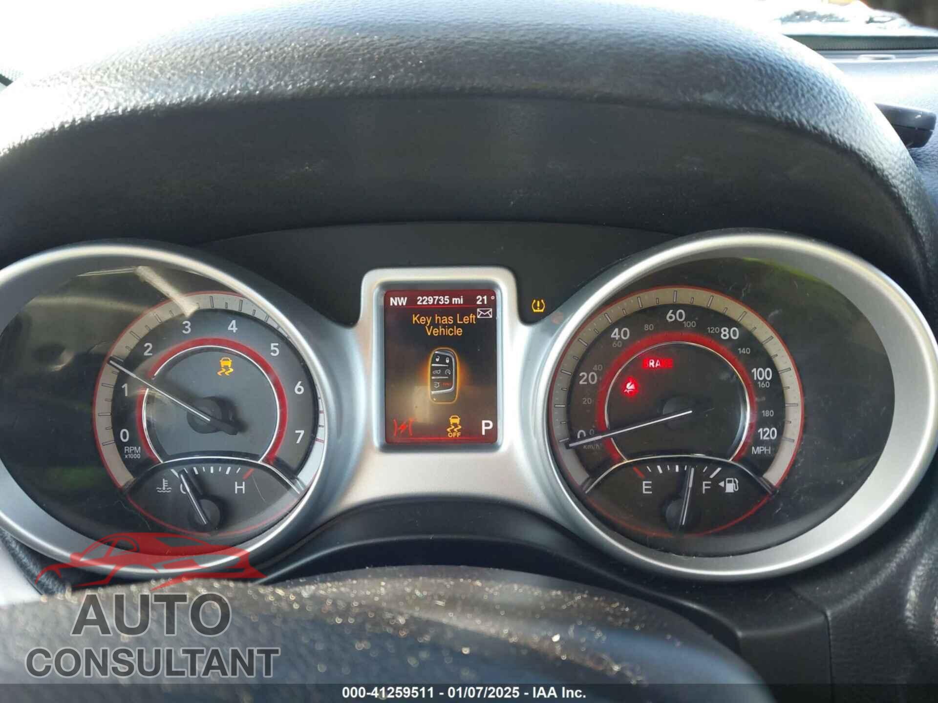 DODGE JOURNEY 2013 - 3C4PDCAB9DT631147