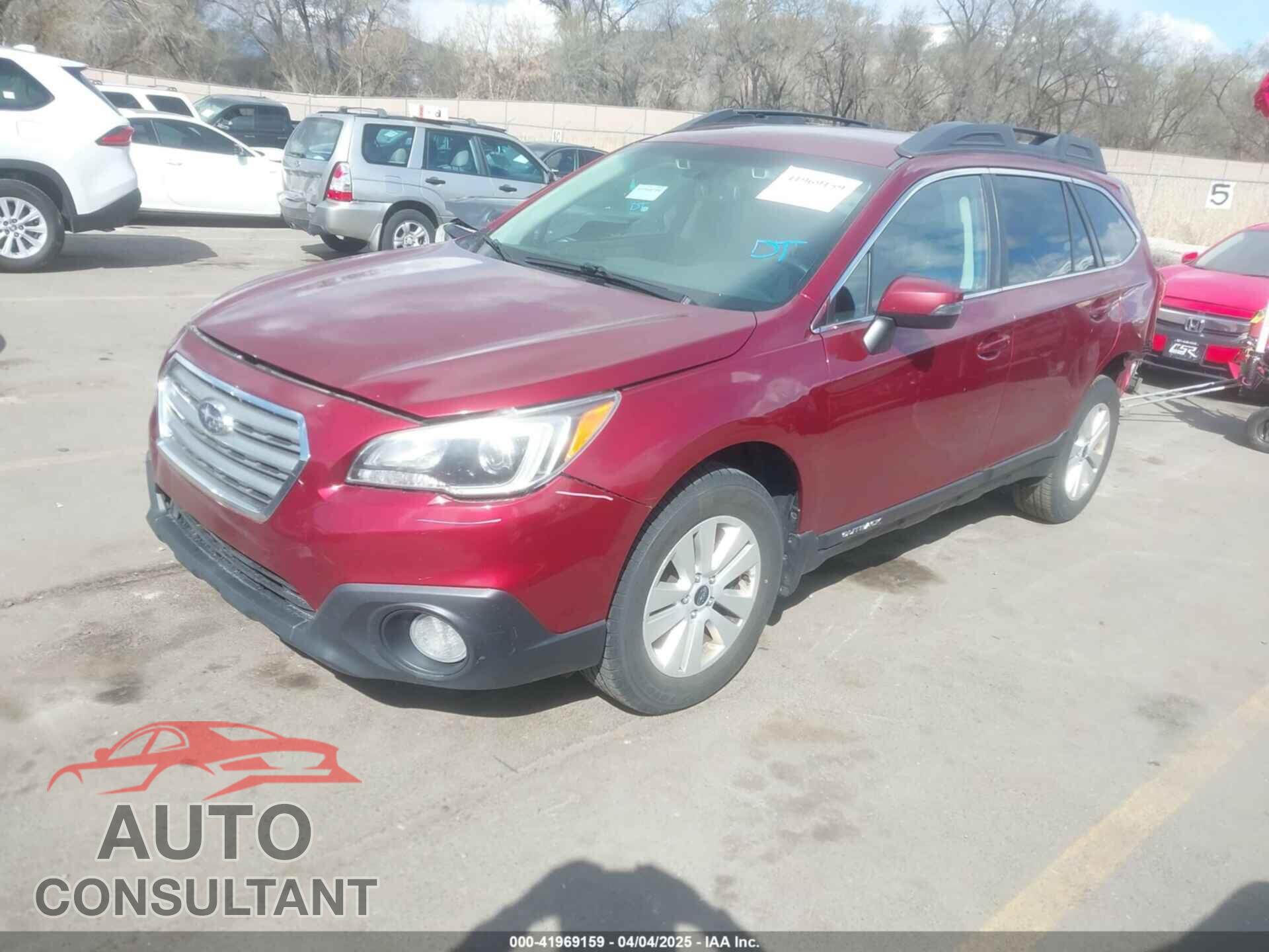 SUBARU OUTBACK 2016 - 4S4BSBFC7G3215752