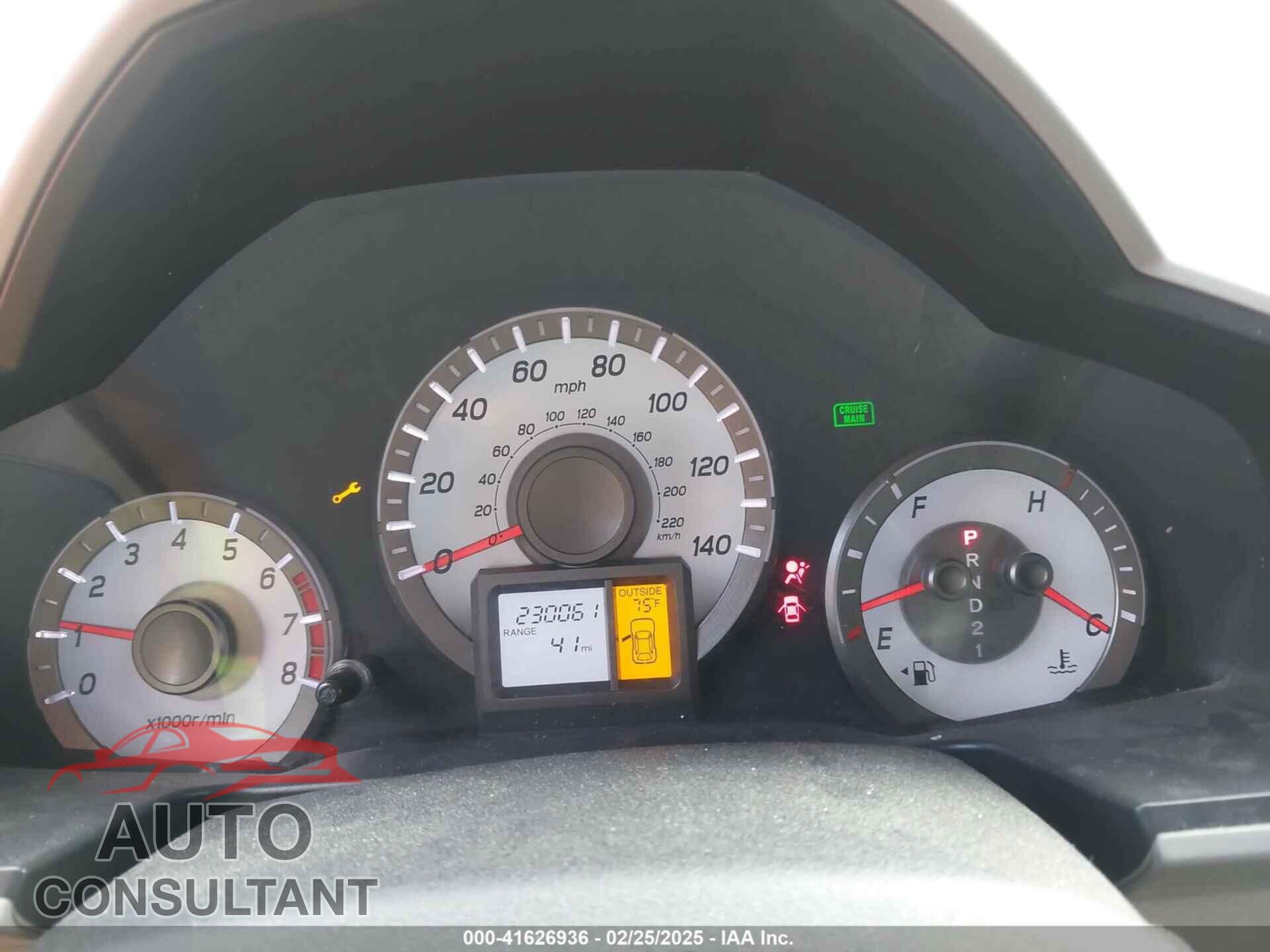 HONDA PILOT 2012 - 5FNYF3H50CB008060
