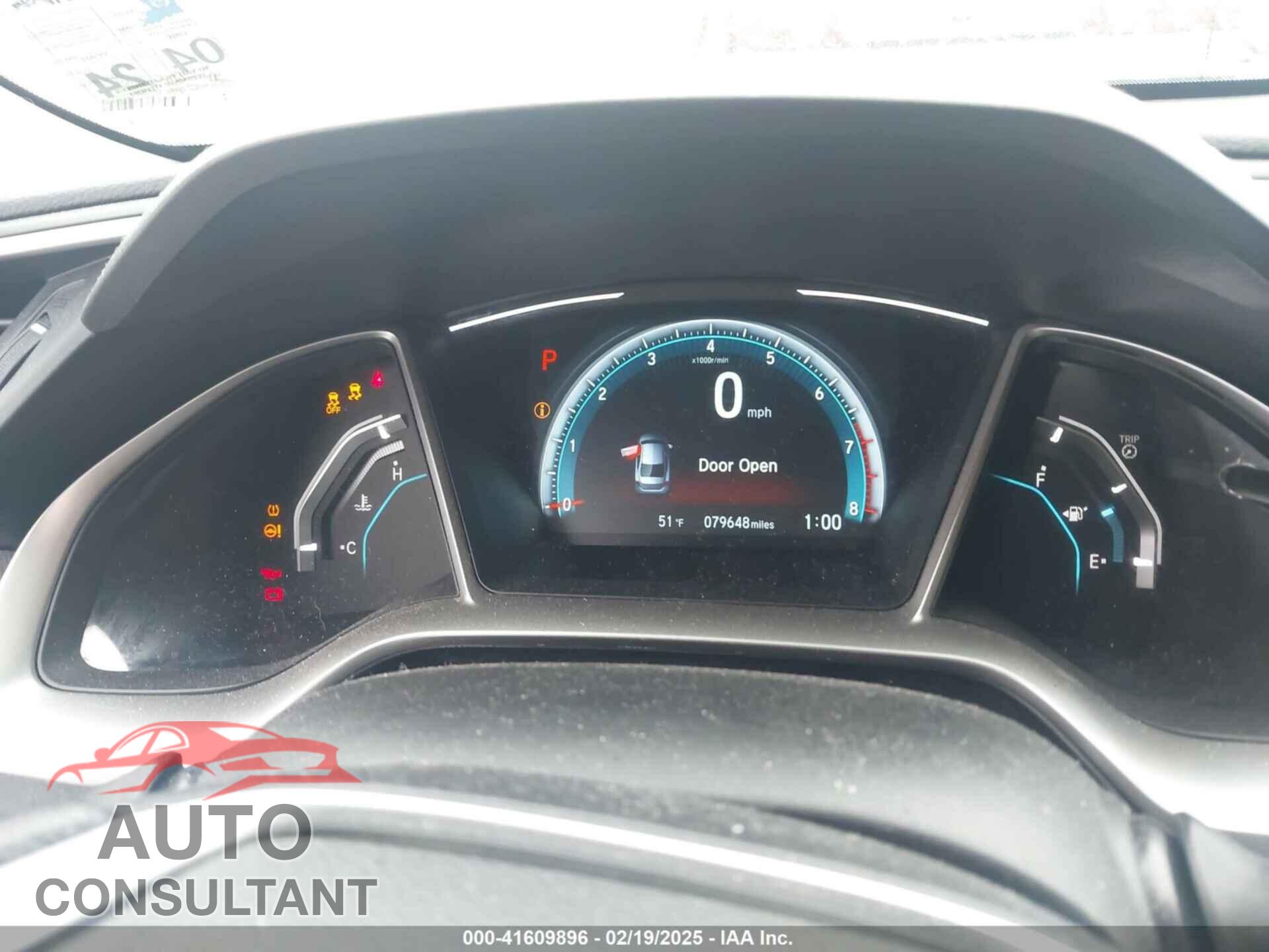HONDA CIVIC 2017 - 19XFC2F75HE080691
