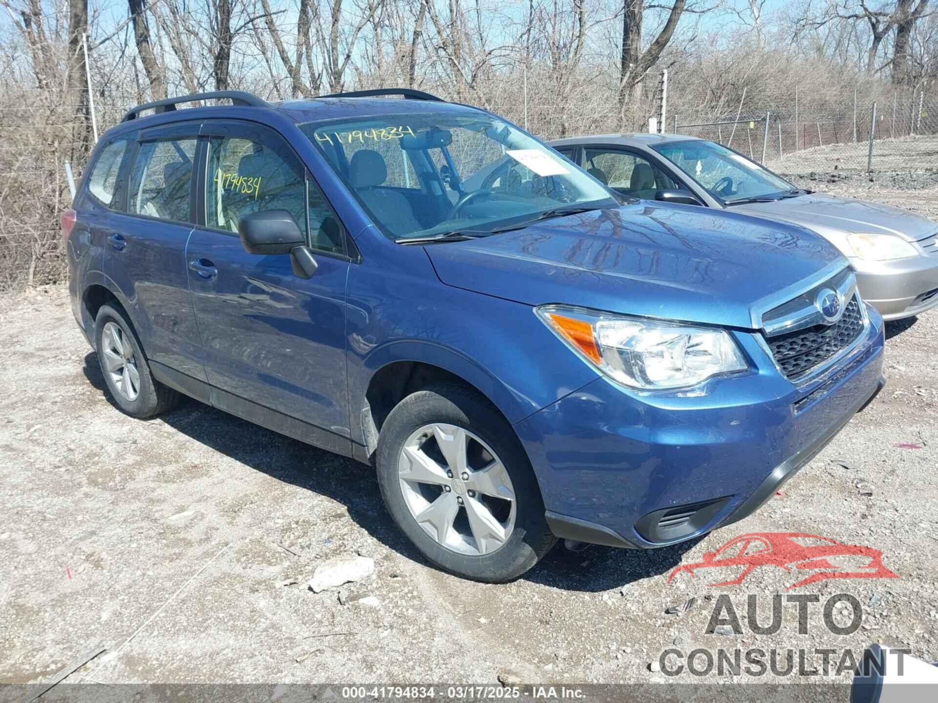 SUBARU FORESTER 2016 - JF2SJABC1GH550386