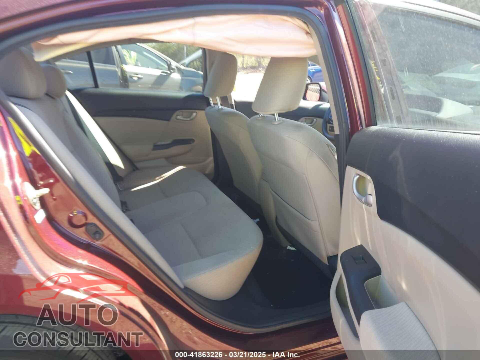 HONDA CIVIC 2013 - 19XFB2F57DE096791