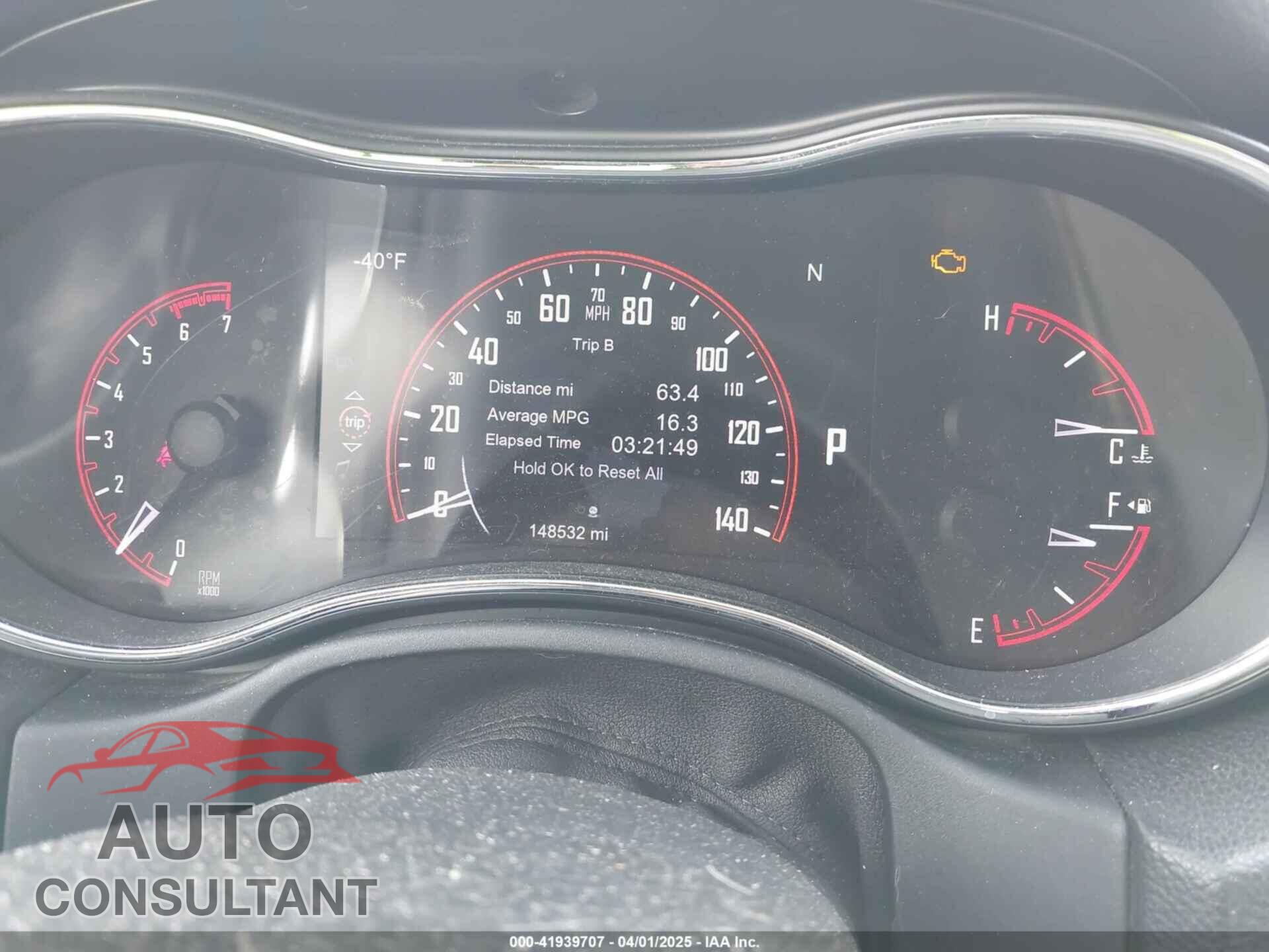 DODGE DURANGO 2014 - 1C4RDJDG3EC381597