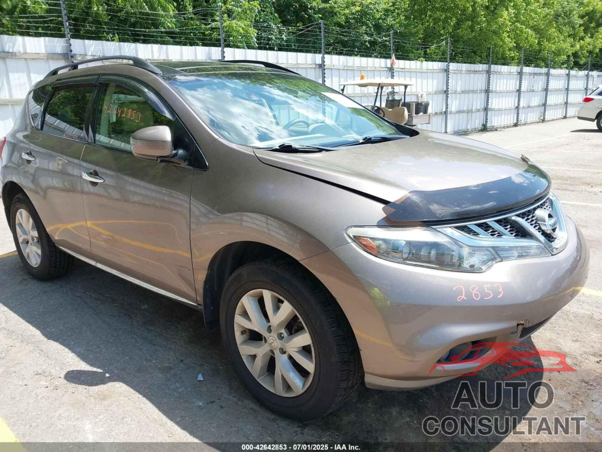 NISSAN MURANO 2012 - JN8AZ1MW8CW230650