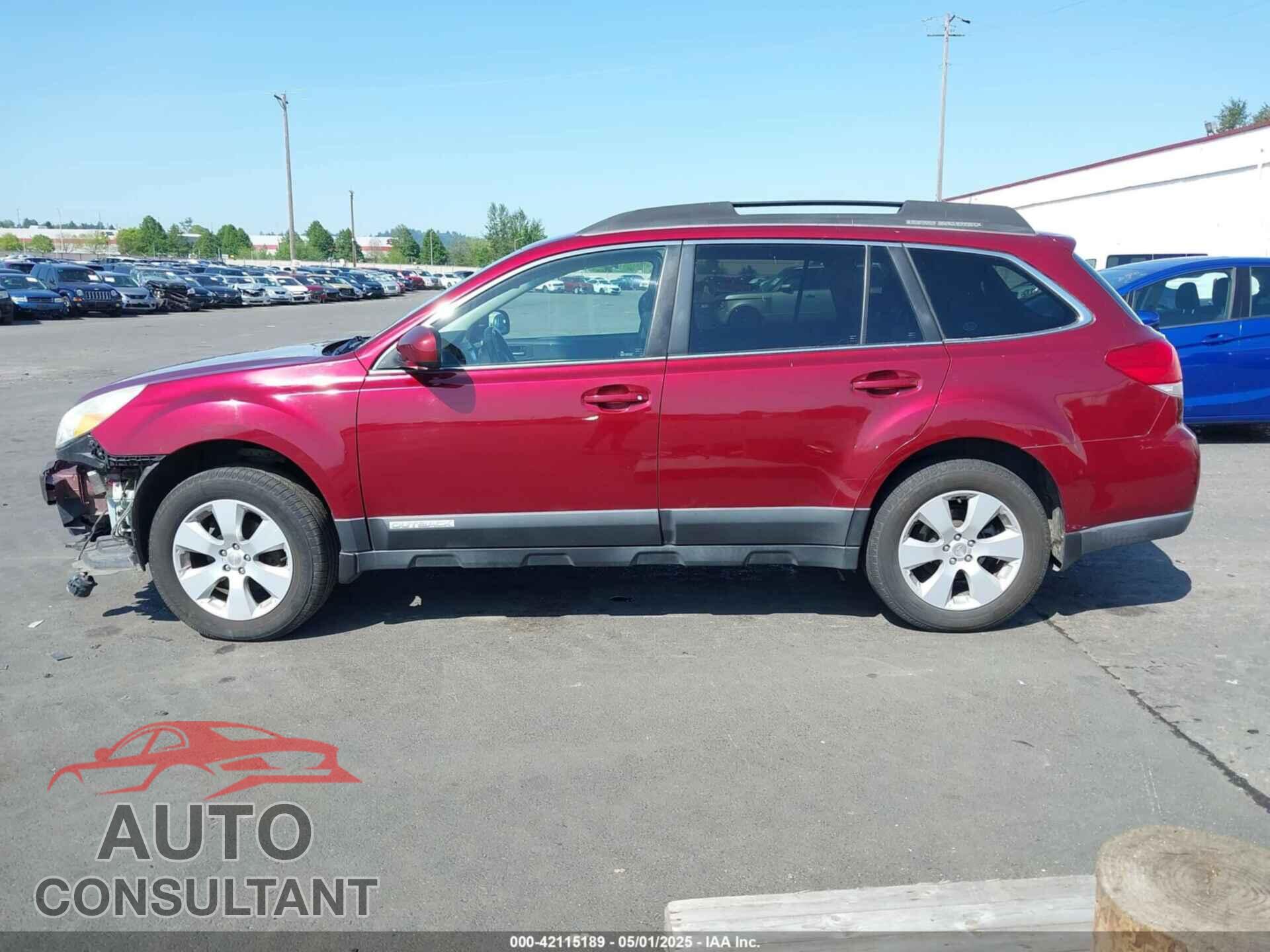 SUBARU OUTBACK 2012 - 4S4BRBCC3C3294833