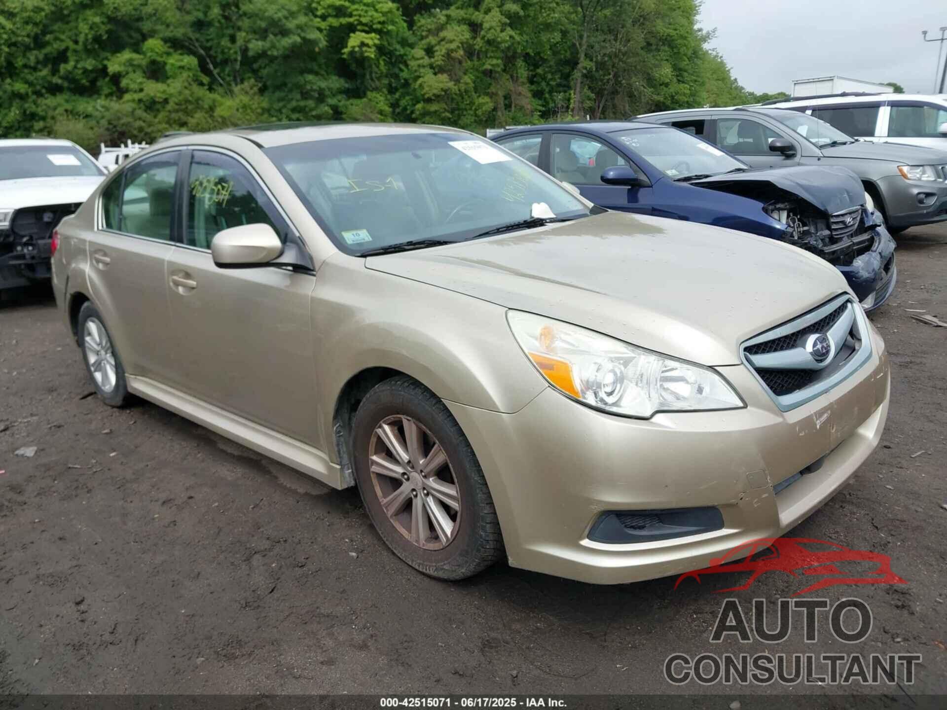 SUBARU LEGACY 2010 - 4S3BMBG62A3239567