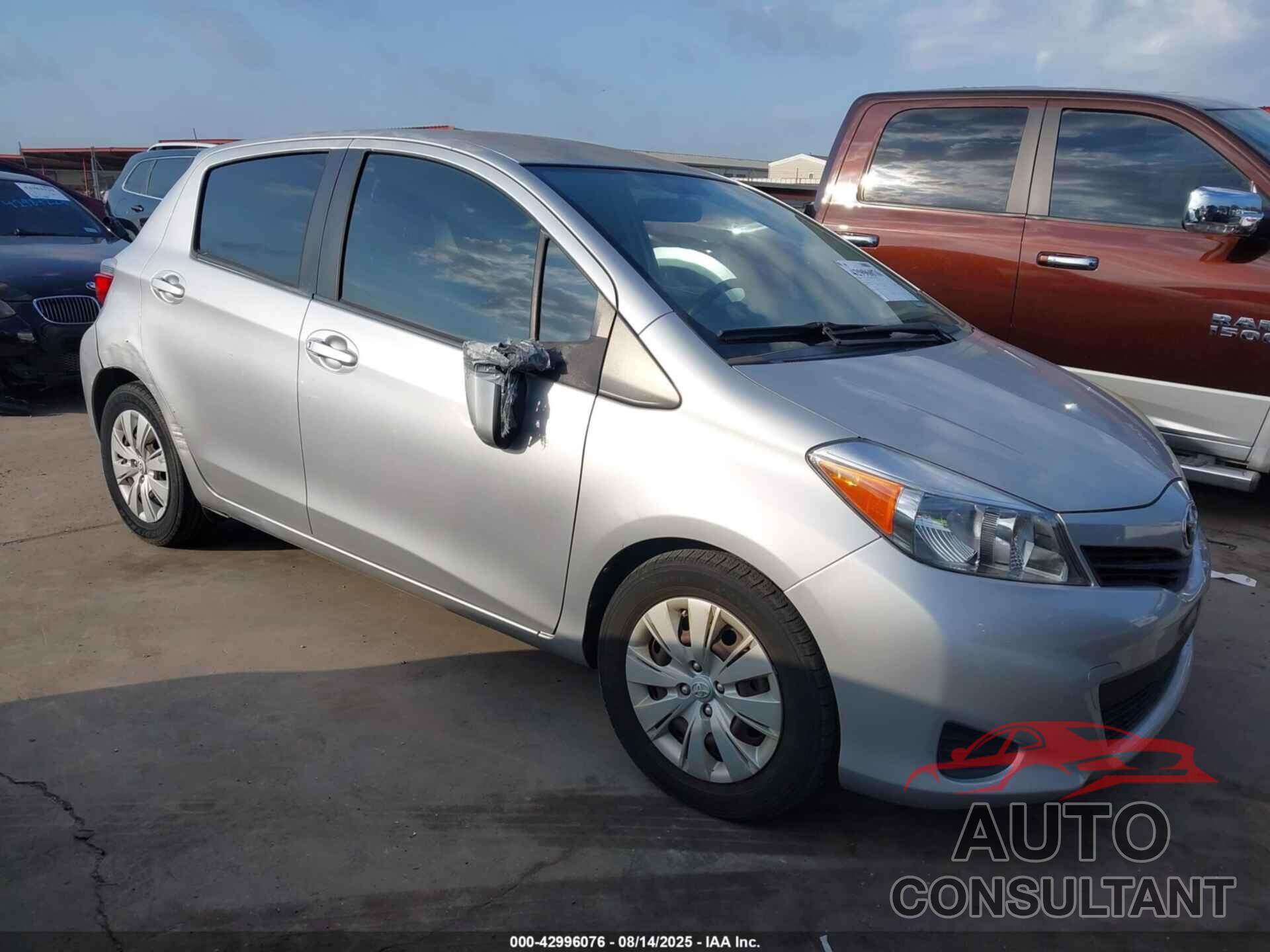 TOYOTA YARIS 2012 - JTDKTUD39CD527284
