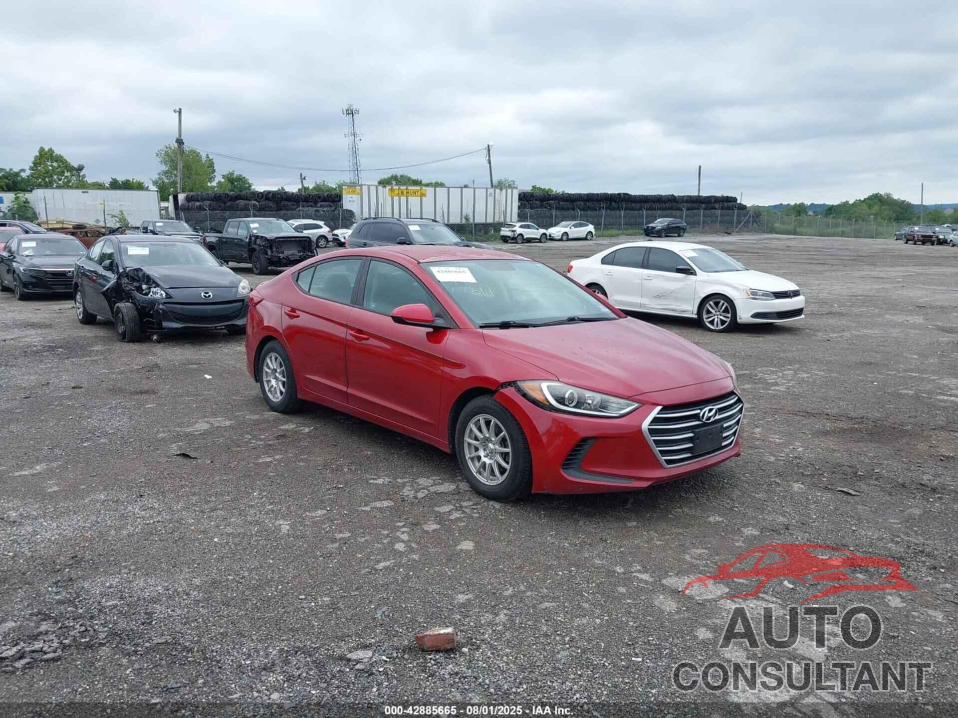 HYUNDAI ELANTRA 2017 - KMHD74LF2HU099182