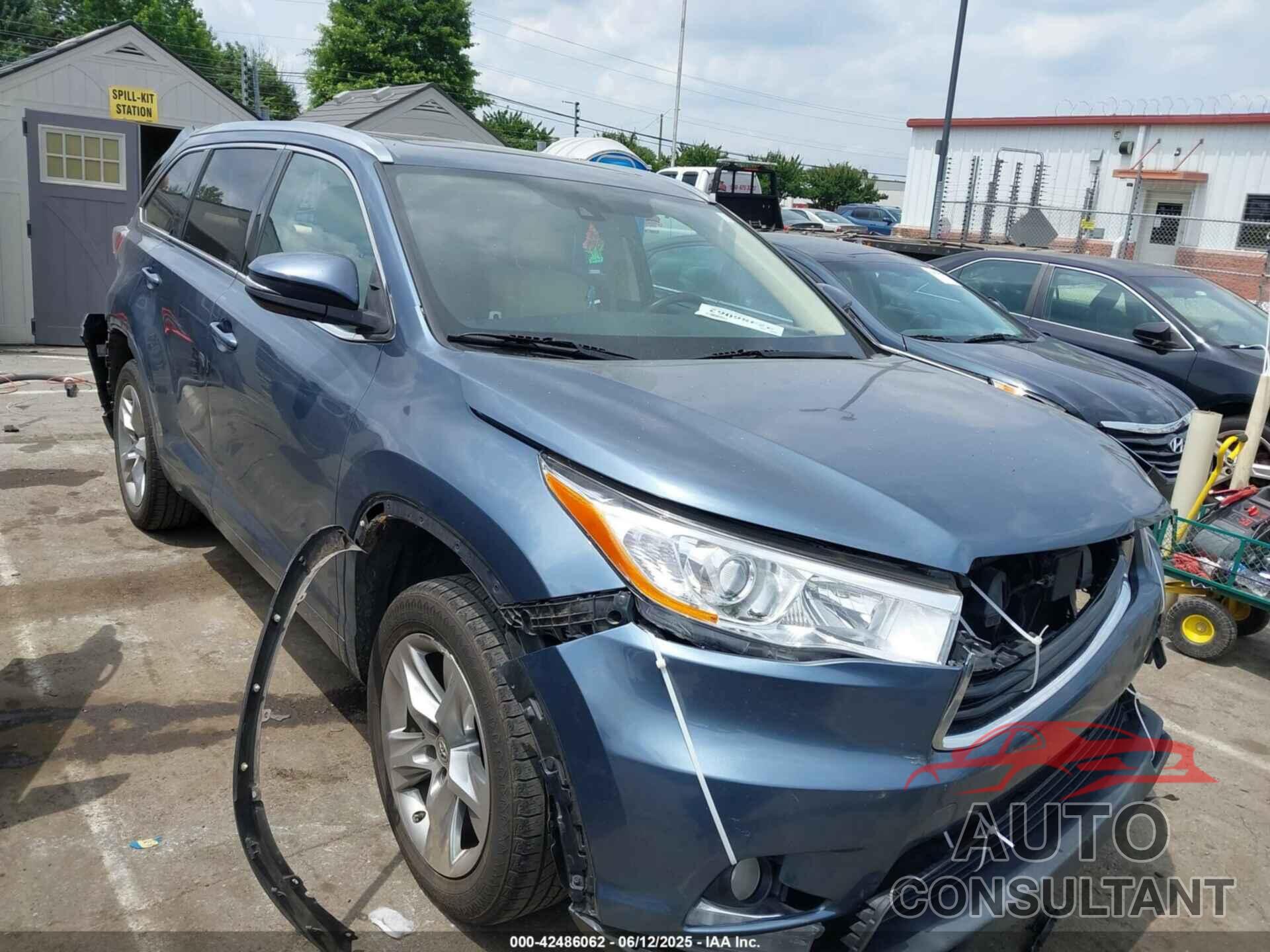 TOYOTA HIGHLANDER 2015 - 5TDYKRFH8FS101291