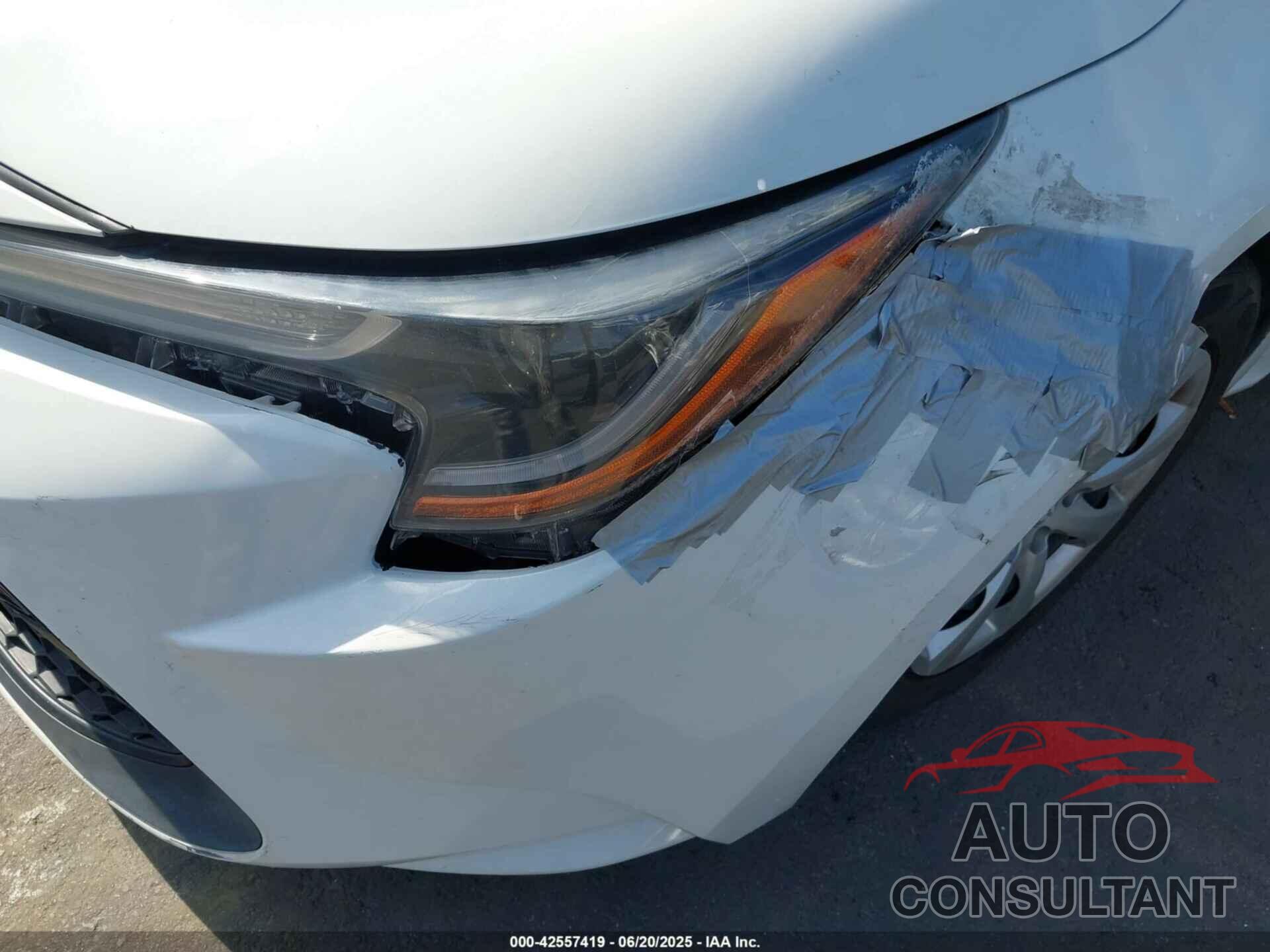 TOYOTA COROLLA 2020 - JTDEPRAE1LJ074865