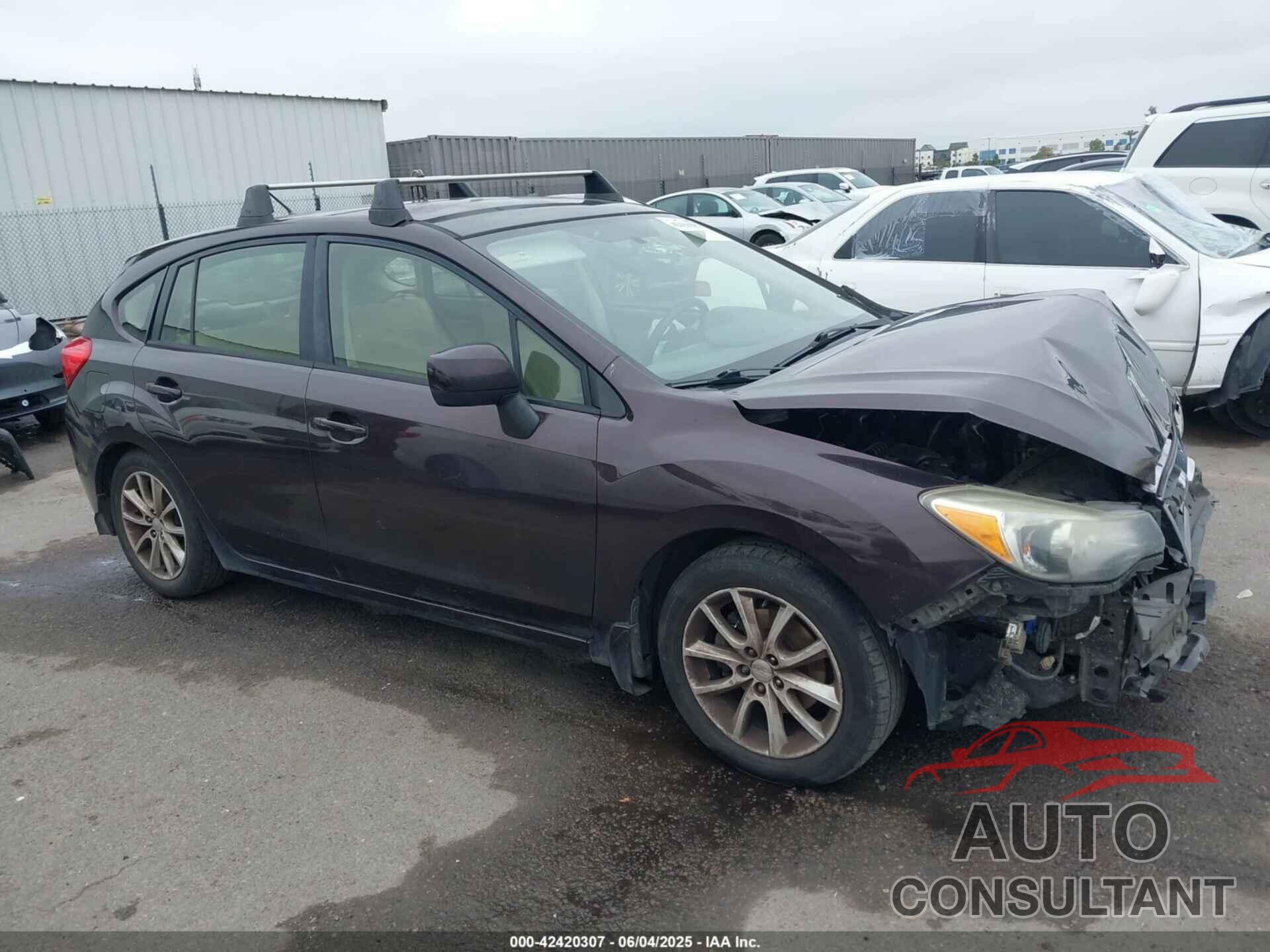 SUBARU IMPREZA 2012 - JF1GPAC65CH240172