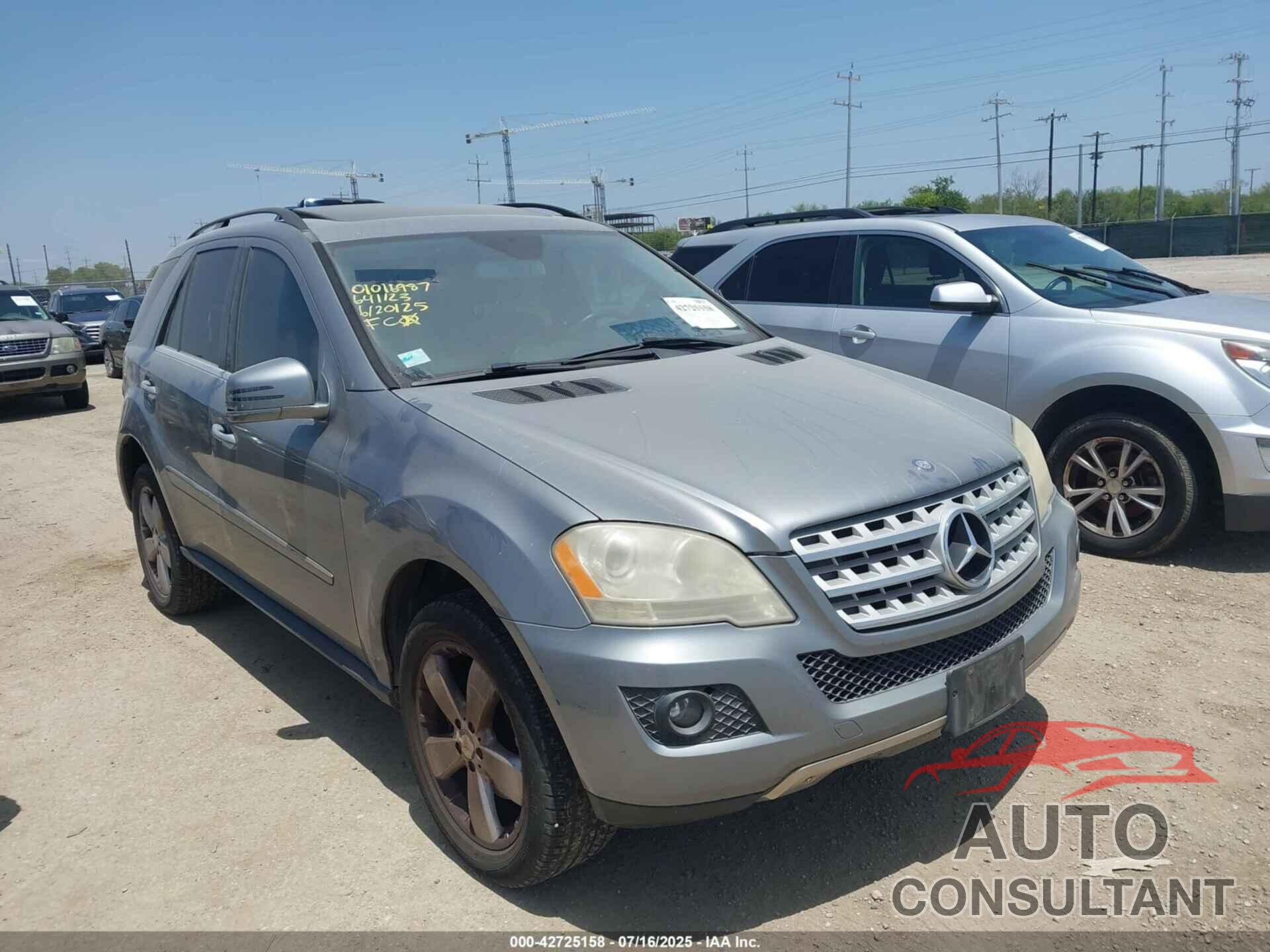 MERCEDES-BENZ ML 350 2011 - 4JGBB8GB6BA641123