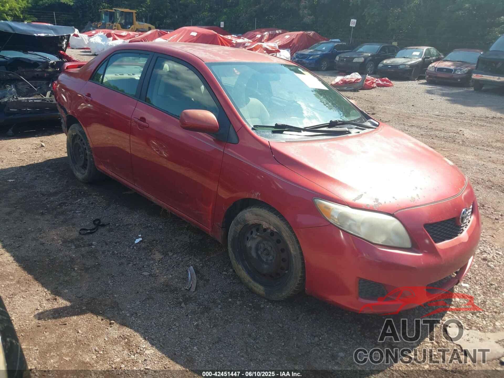TOYOTA COROLLA 2009 - 2T1BU40E99C110273