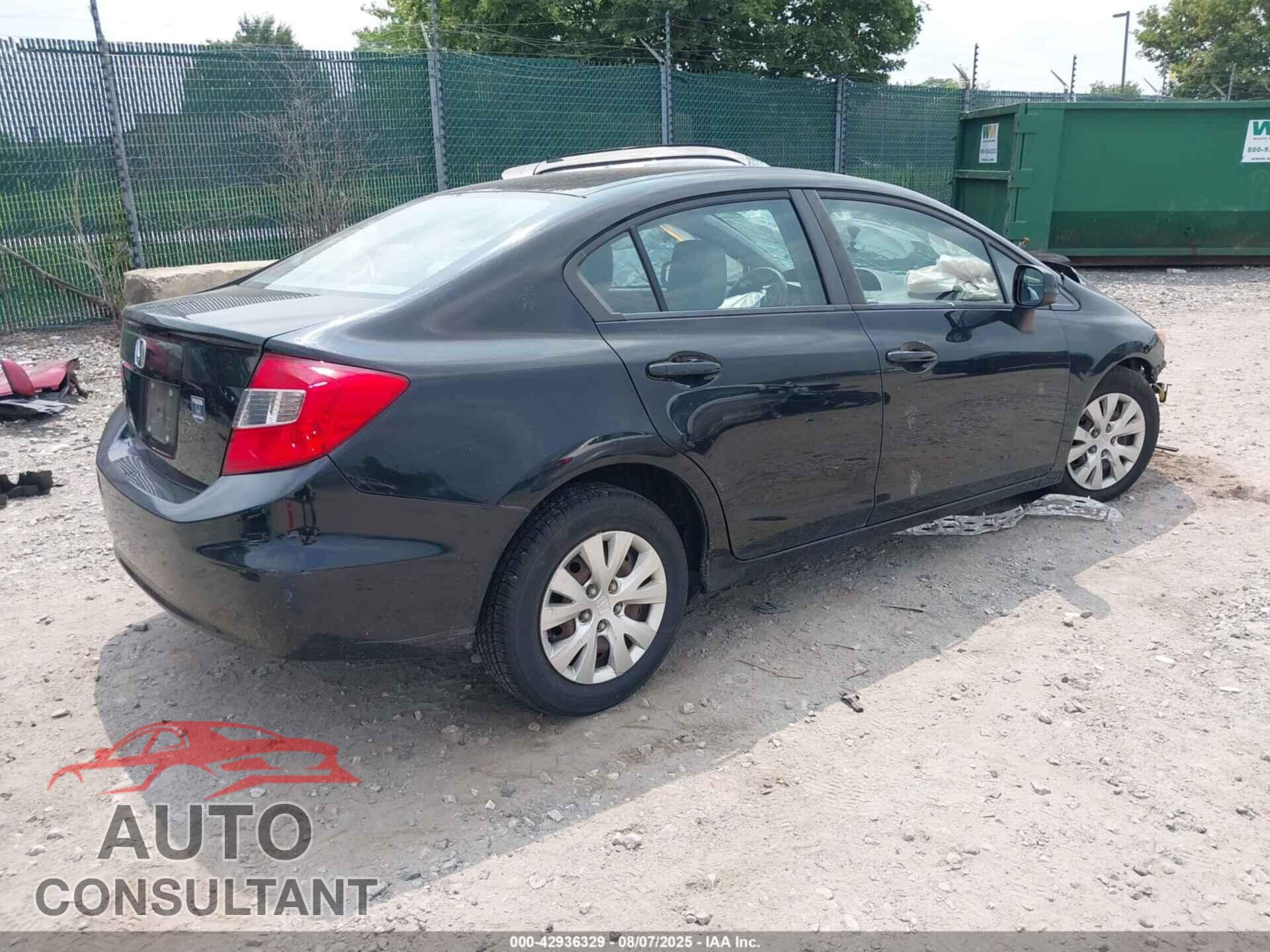 HONDA CIVIC 2012 - 2HGFB2F52CH312227