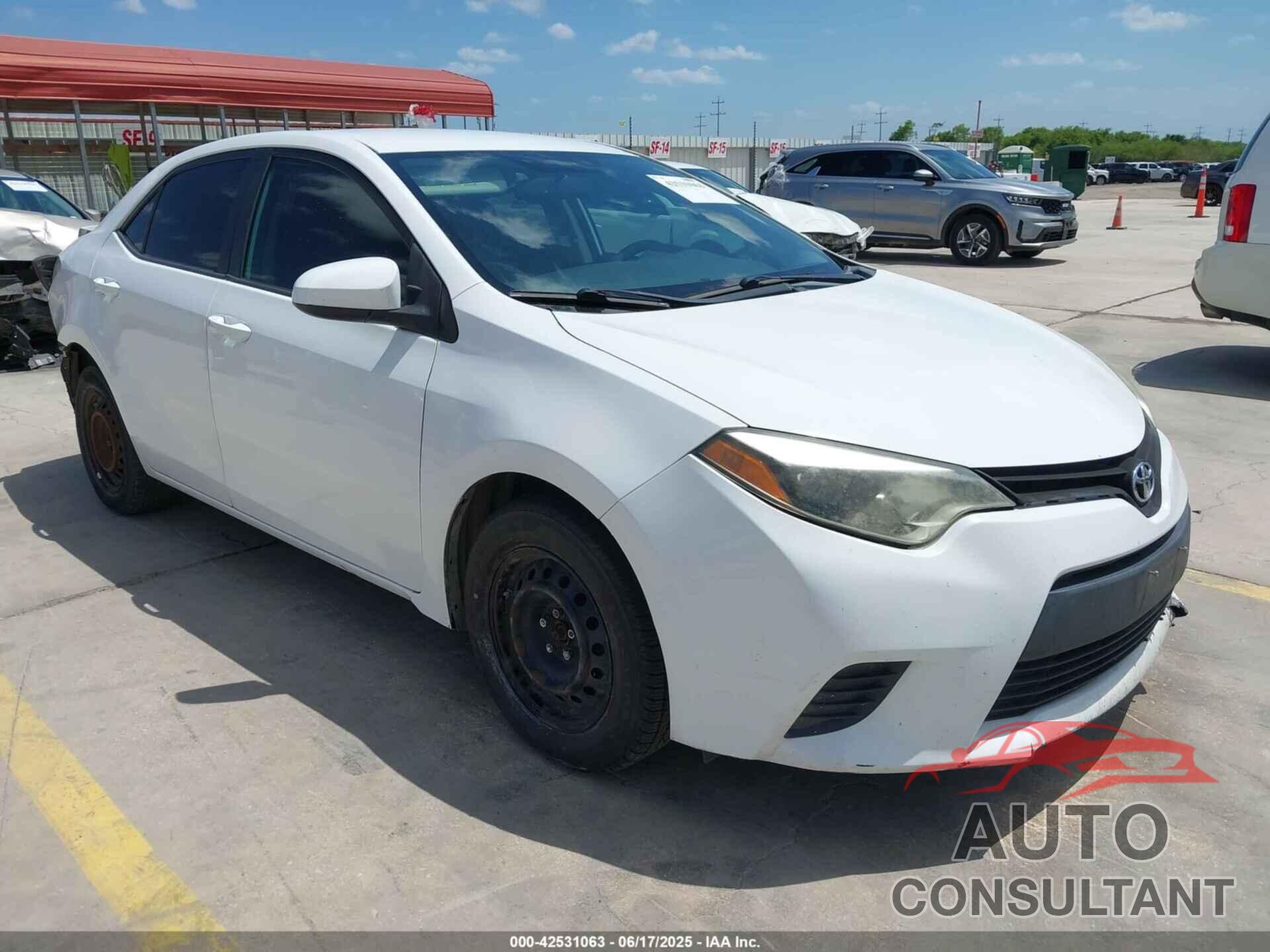TOYOTA COROLLA 2014 - 5YFBURHE6EP022597