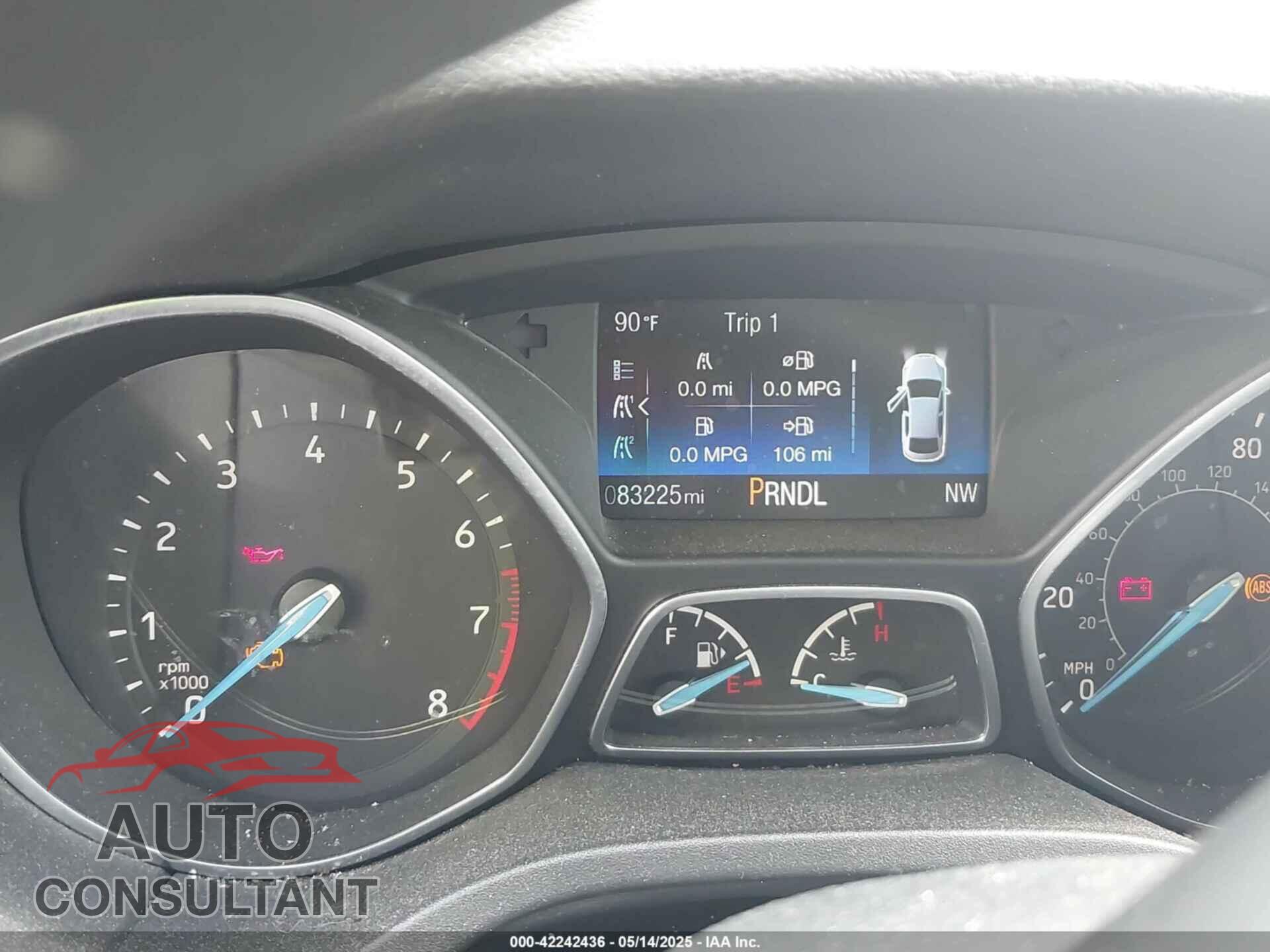 FORD FOCUS 2017 - 1FADP3K25HL345845