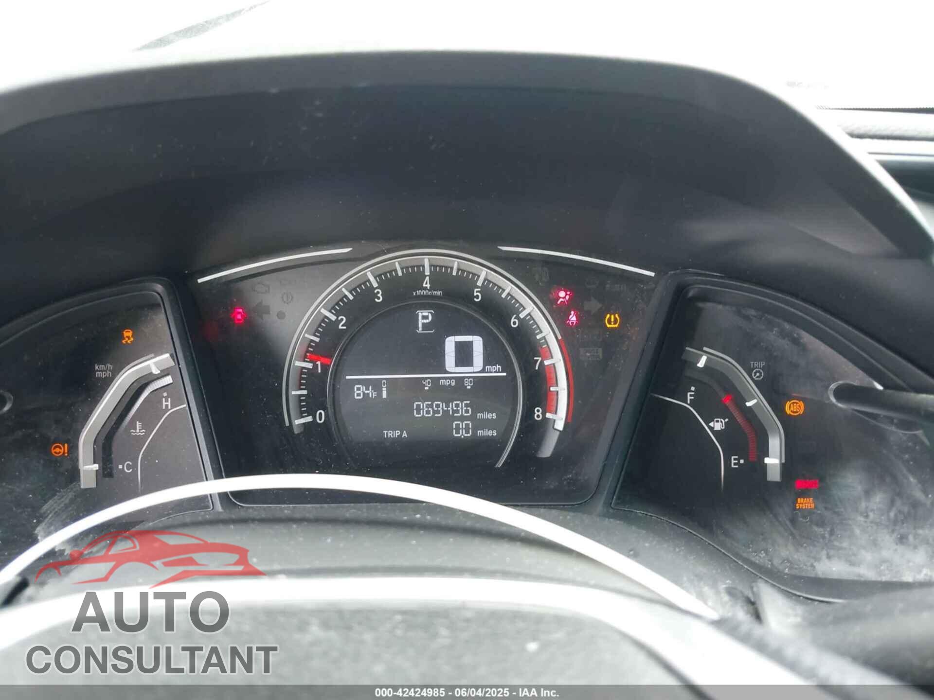 HONDA CIVIC 2017 - 19XFC2F58HE014702