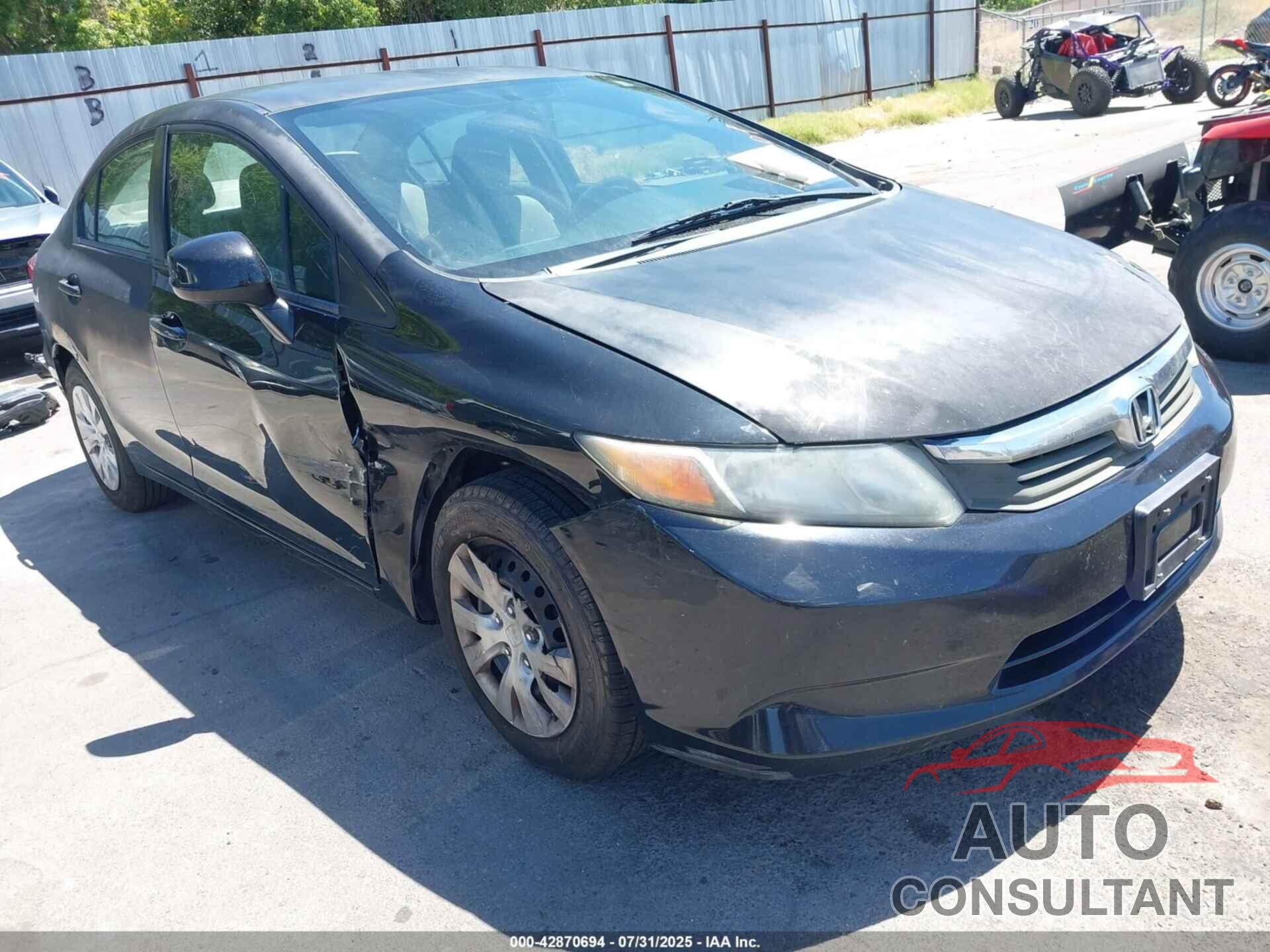 HONDA CIVIC 2012 - 19XFB2F5XCE371441