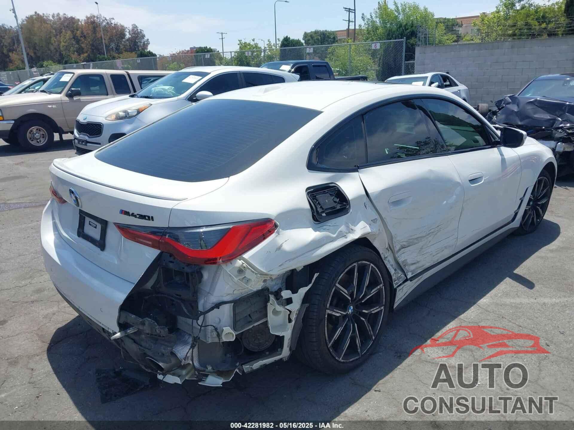 BMW 430I GRAN COUPE 2022 - WBA63AV03NFM76468