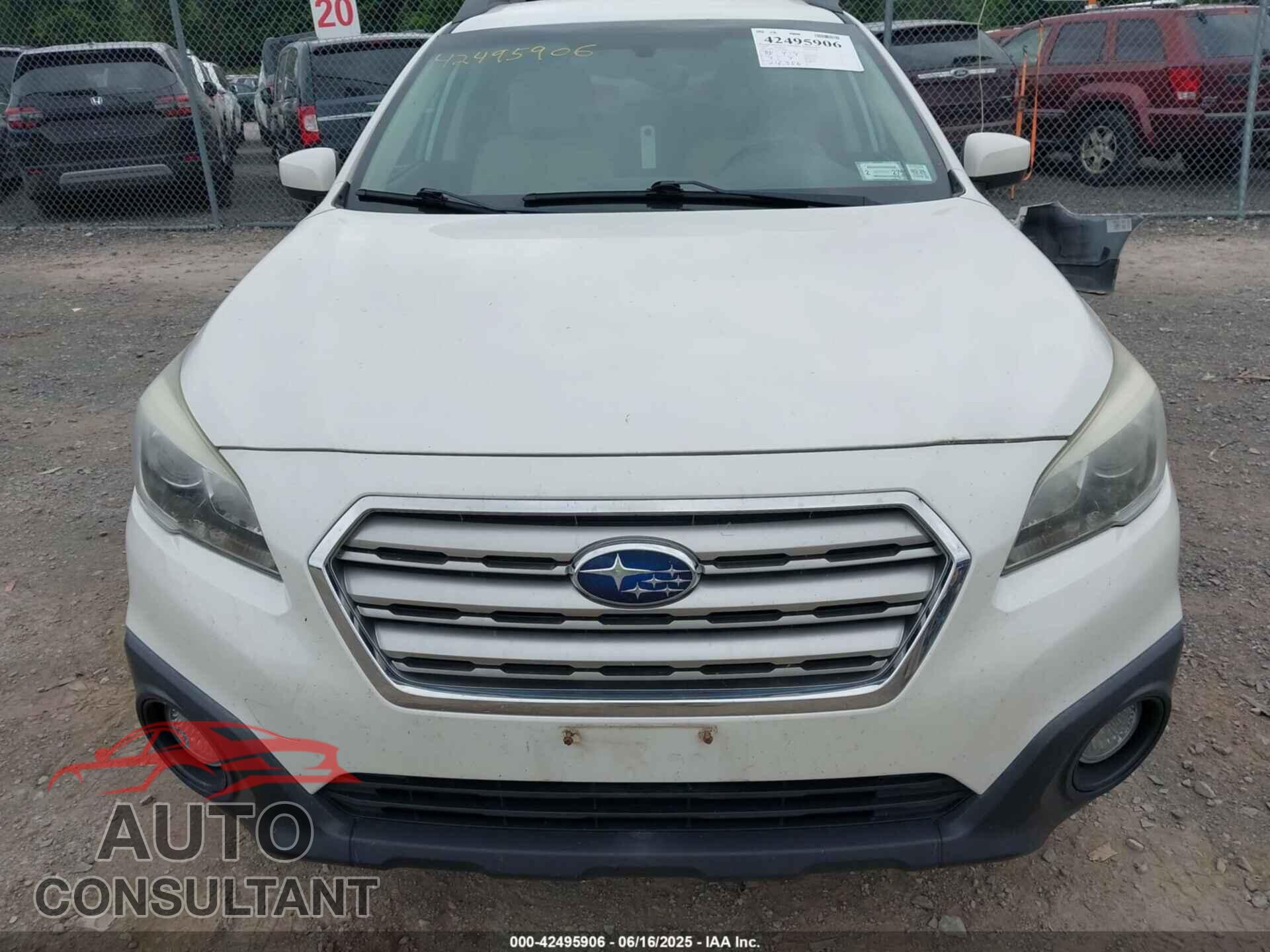 SUBARU OUTBACK 2017 - 4S4BSACC7H3210986