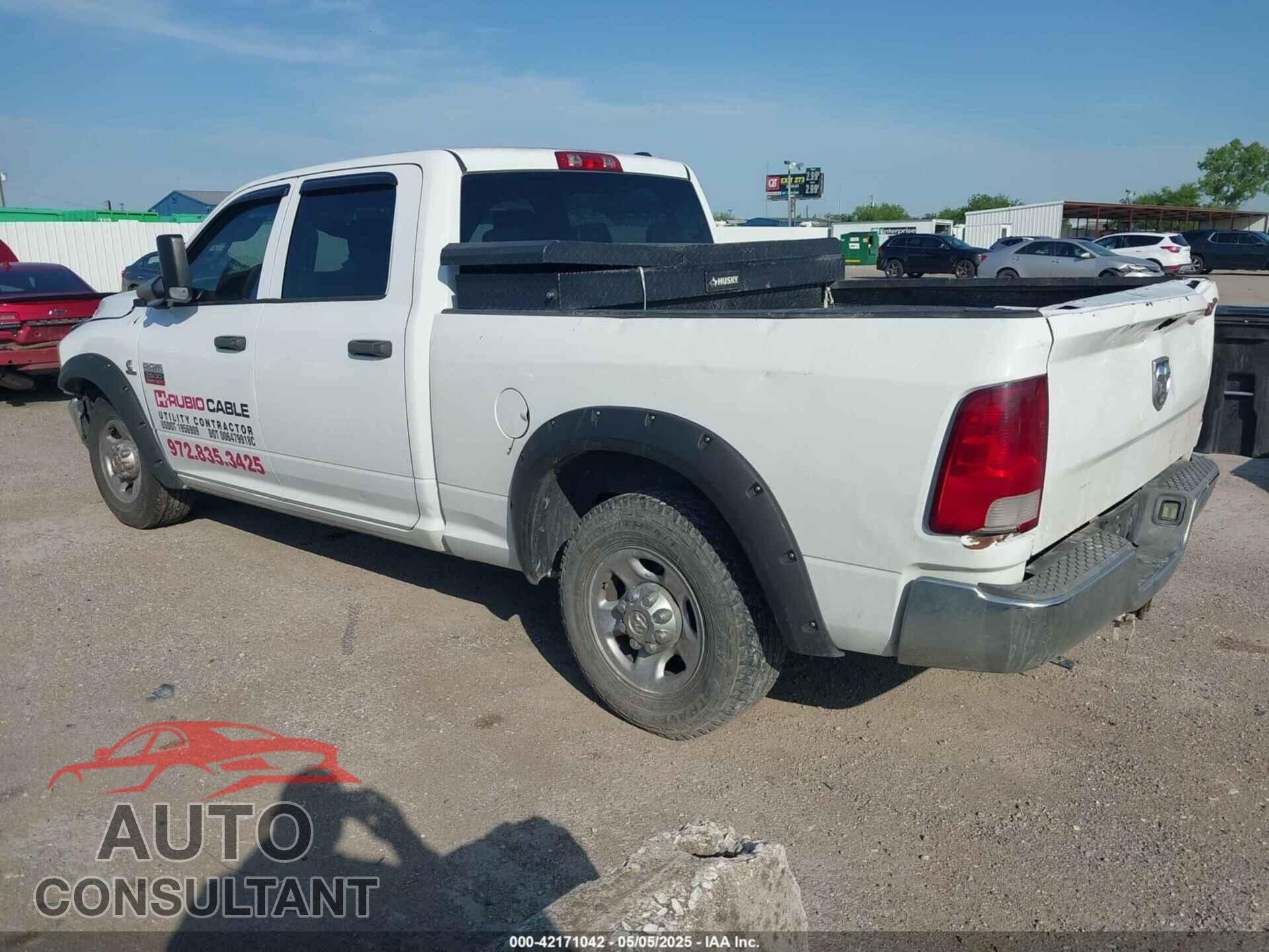 DODGE RAM 2500 2012 - 3C6TD4CL8CG332953
