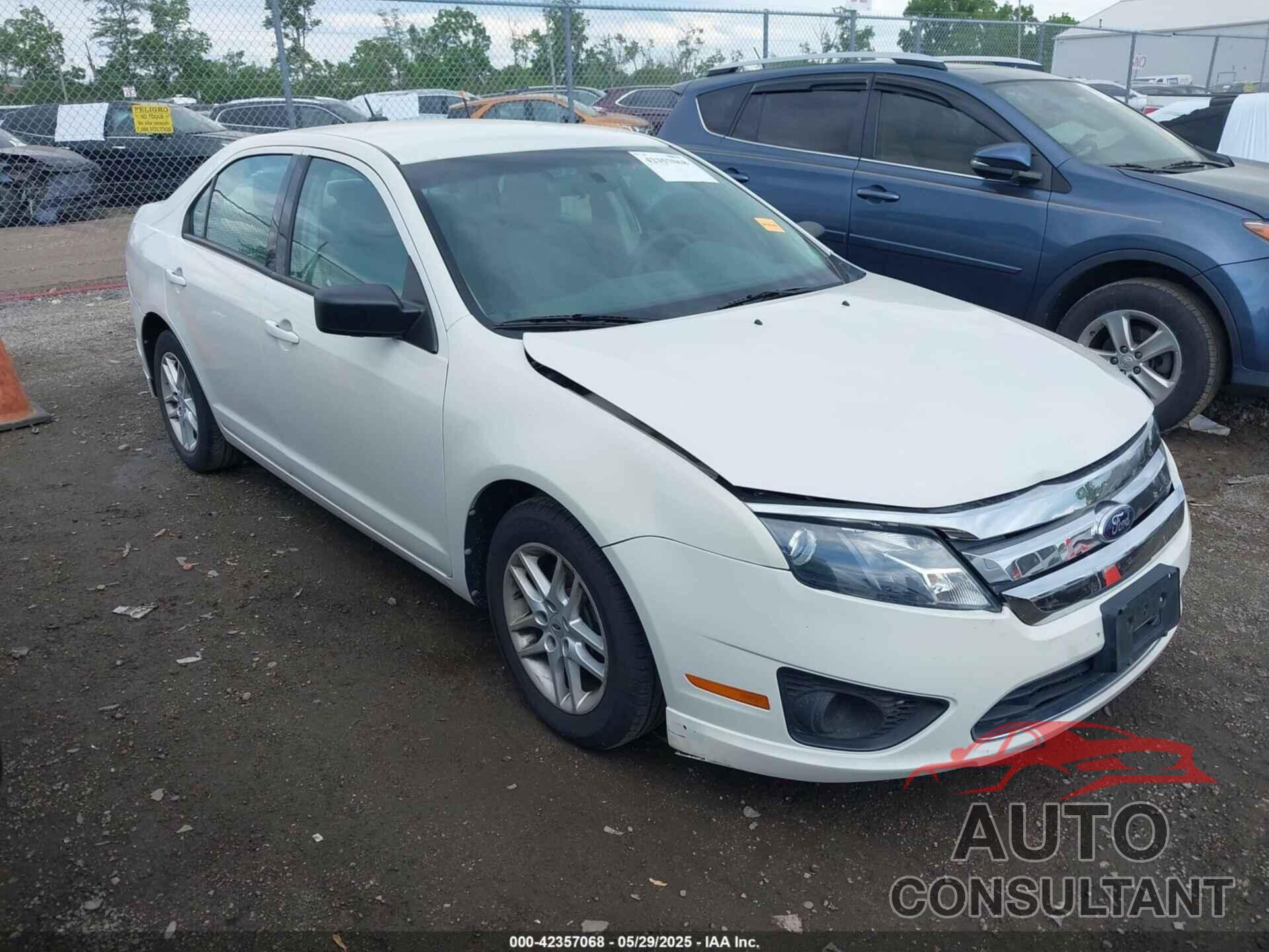 FORD FUSION 2012 - 3FAHP0GA0CR374289