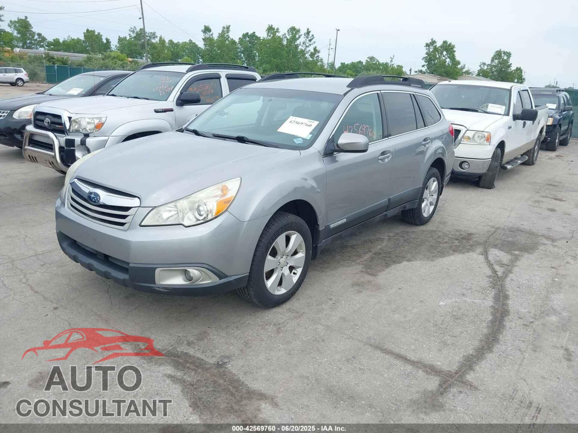 SUBARU OUTBACK 2011 - 4S4BRCCC9B3349449