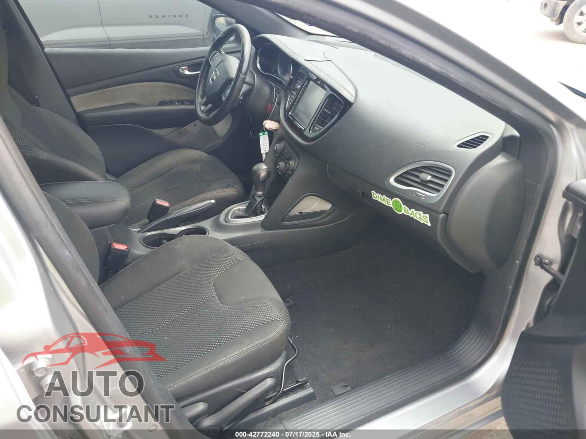 DODGE DART 2015 - 1C3CDFBB5FD201000