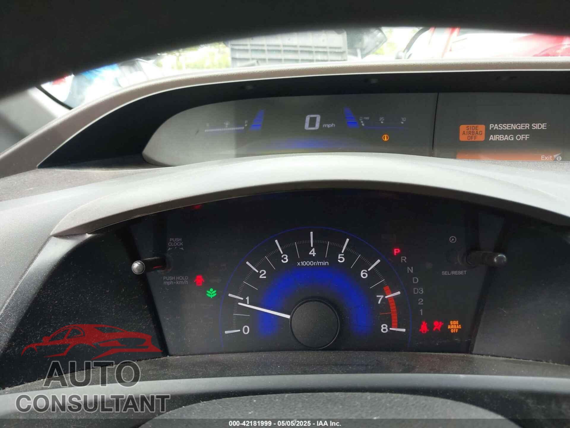 HONDA CIVIC 2012 - 19XFB2F85CE010841