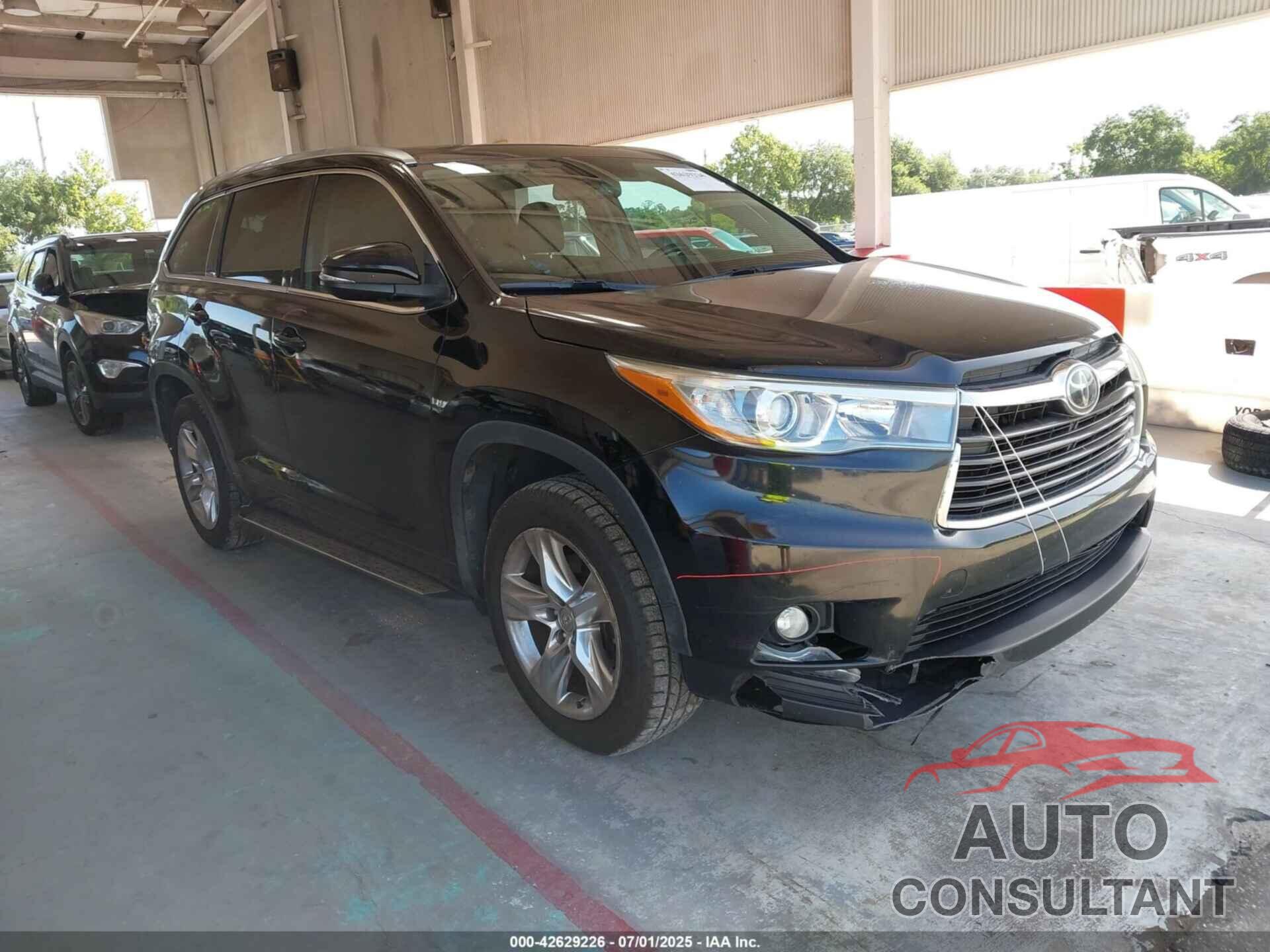 TOYOTA HIGHLANDER 2014 - 5TDYKRFH0ES006562