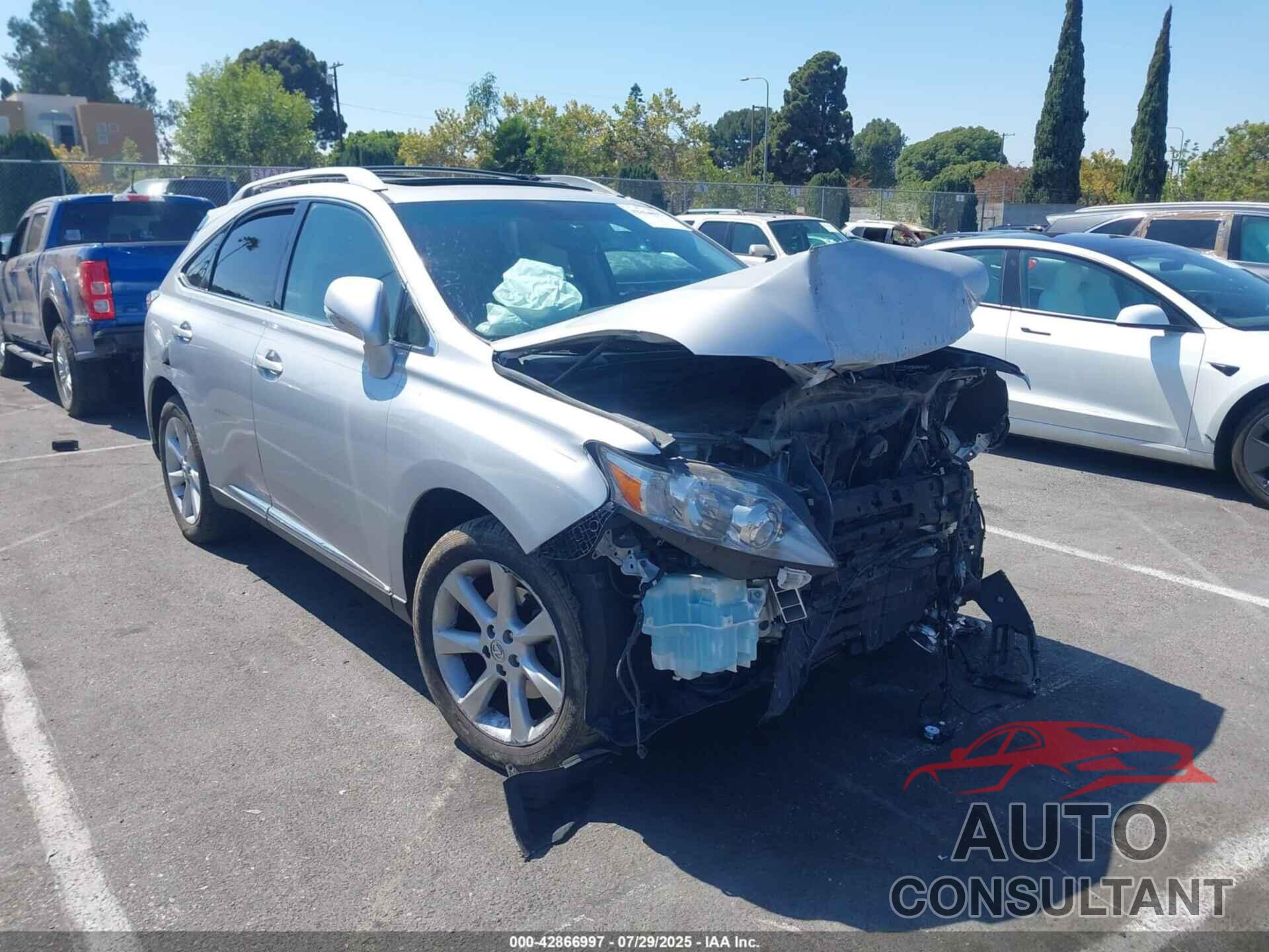 LEXUS RX 350 2010 - 2T2ZK1BA1AC035419