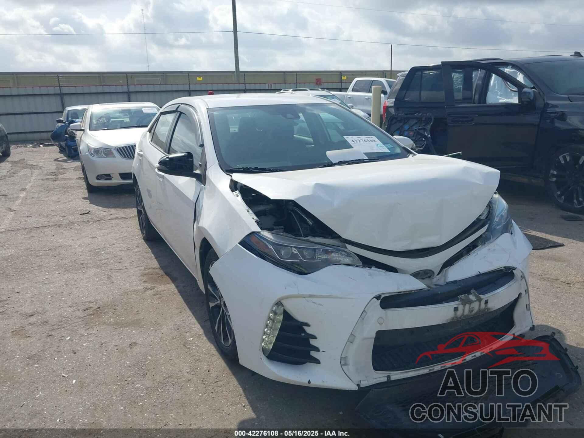 TOYOTA COROLLA 2017 - 2T1BURHEXHC922570