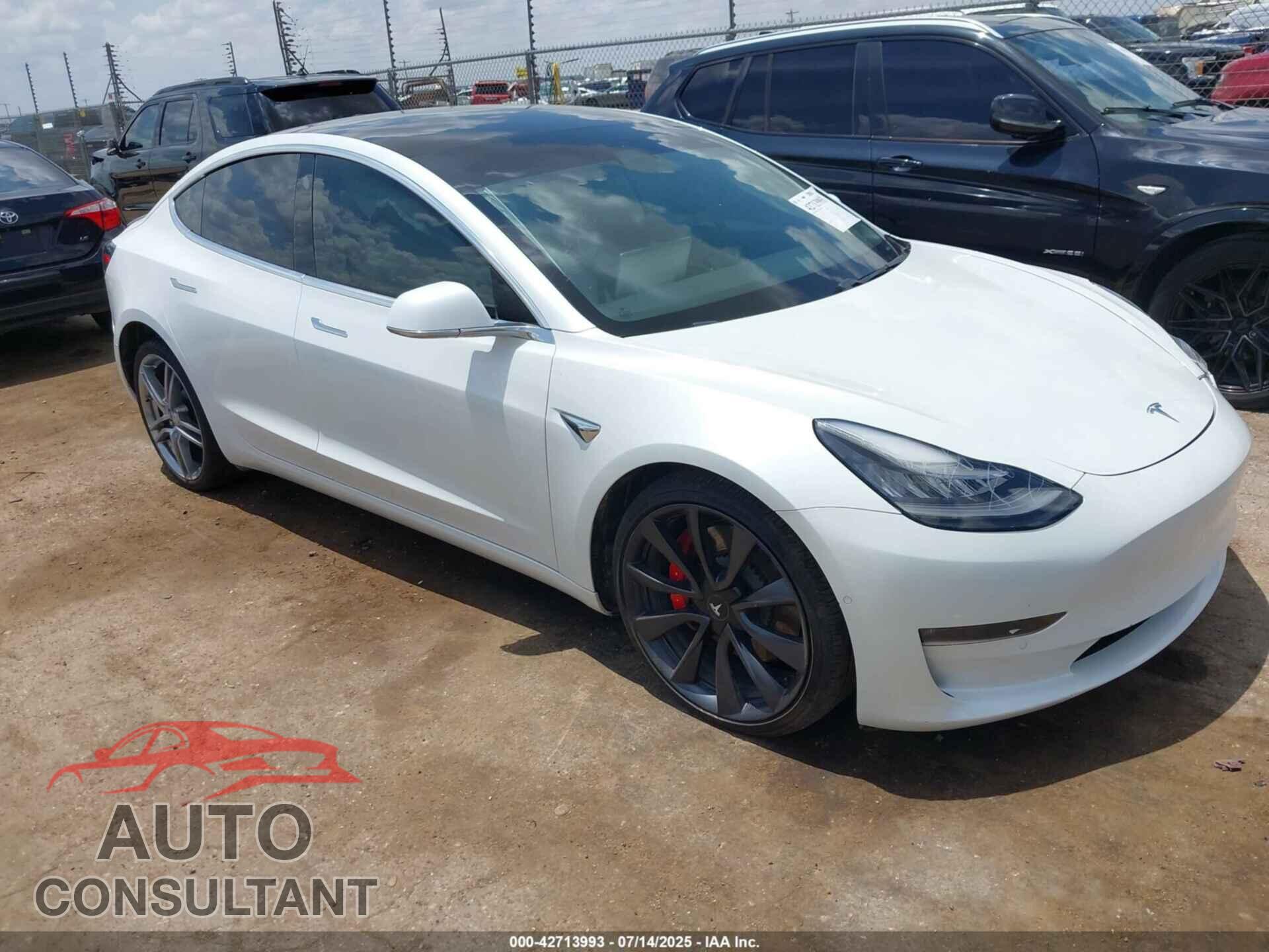 TESLA MODEL 3 2020 - 5YJ3E1EC9LF805542