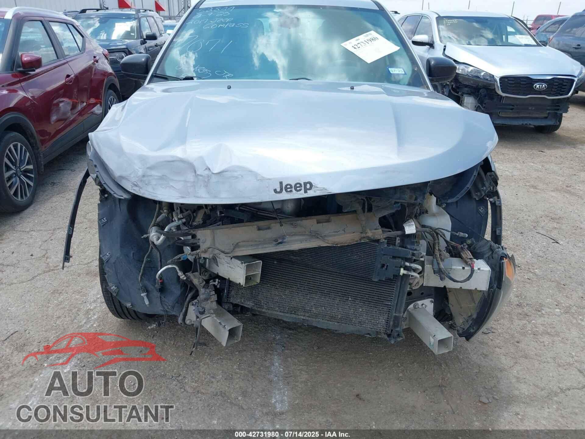 JEEP NEW COMPASS 2017 - 3C4NJDAB0HT647071