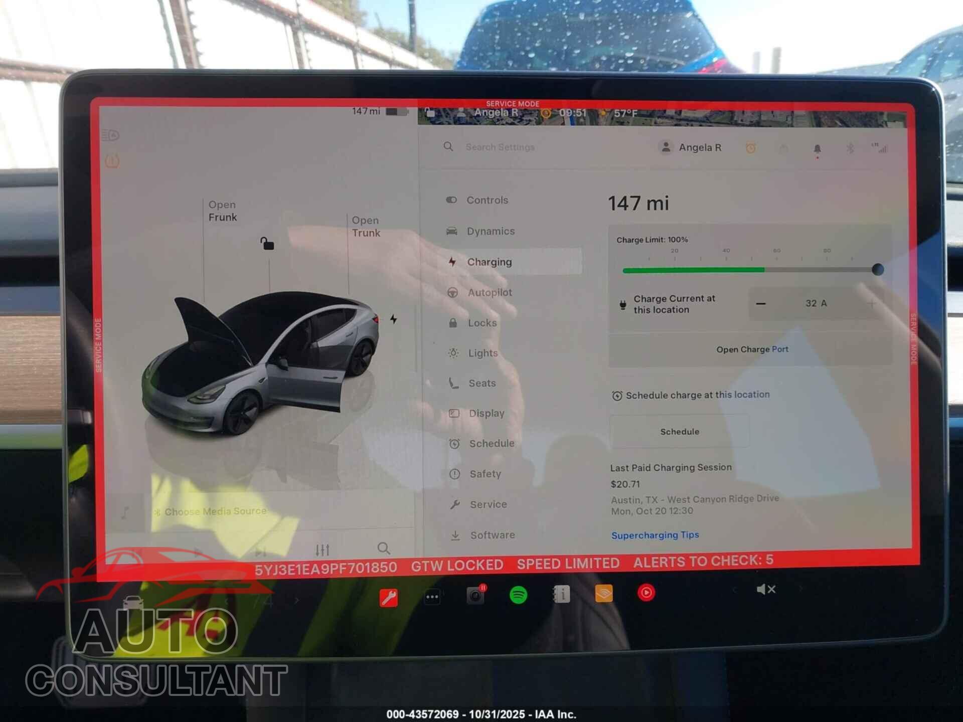 TESLA MODEL 3 2023 - 5YJ3E1EA9PF701850