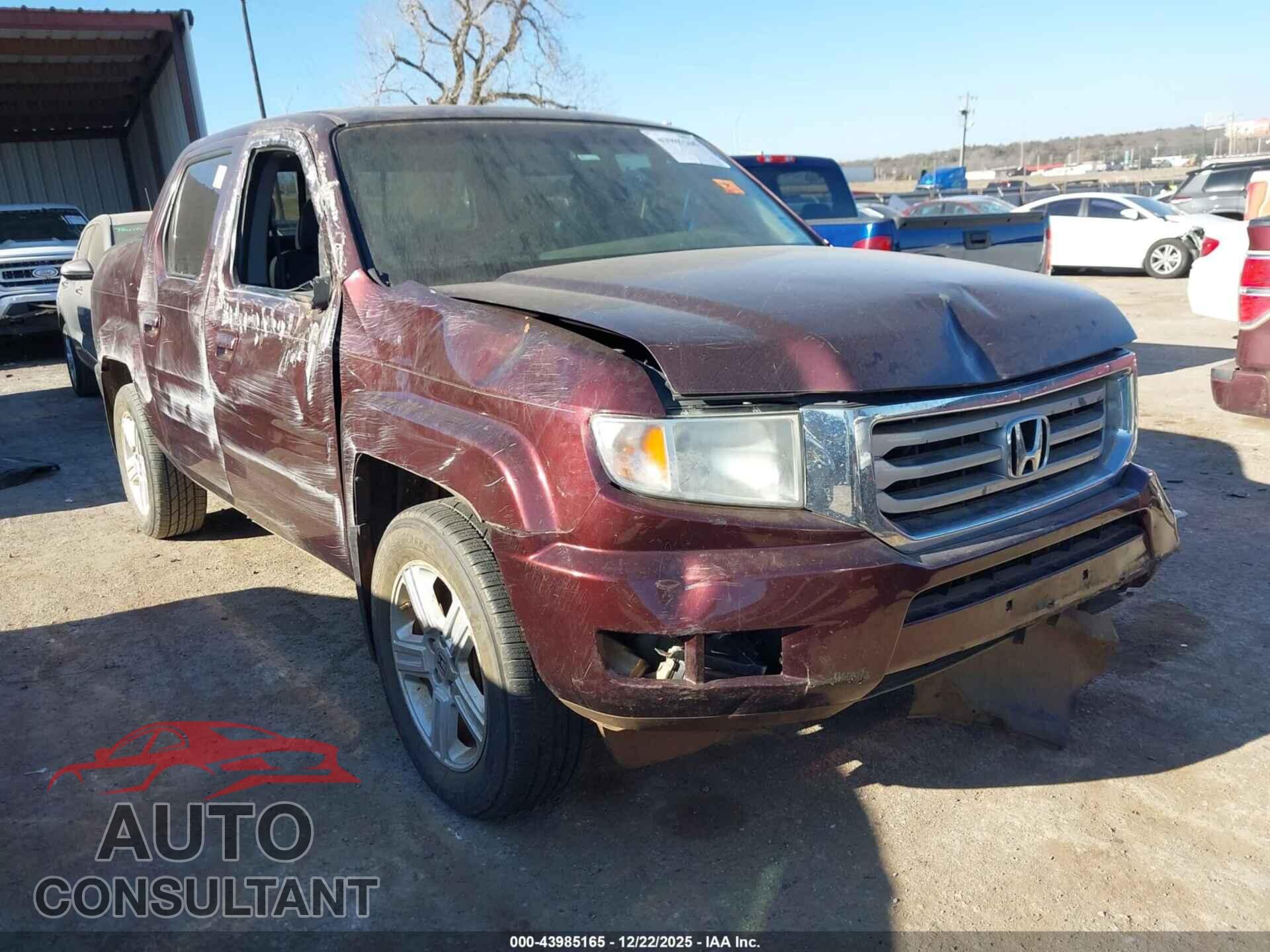 HONDA RIDGELINE 2012 - 5FPYK1F5XCB457546