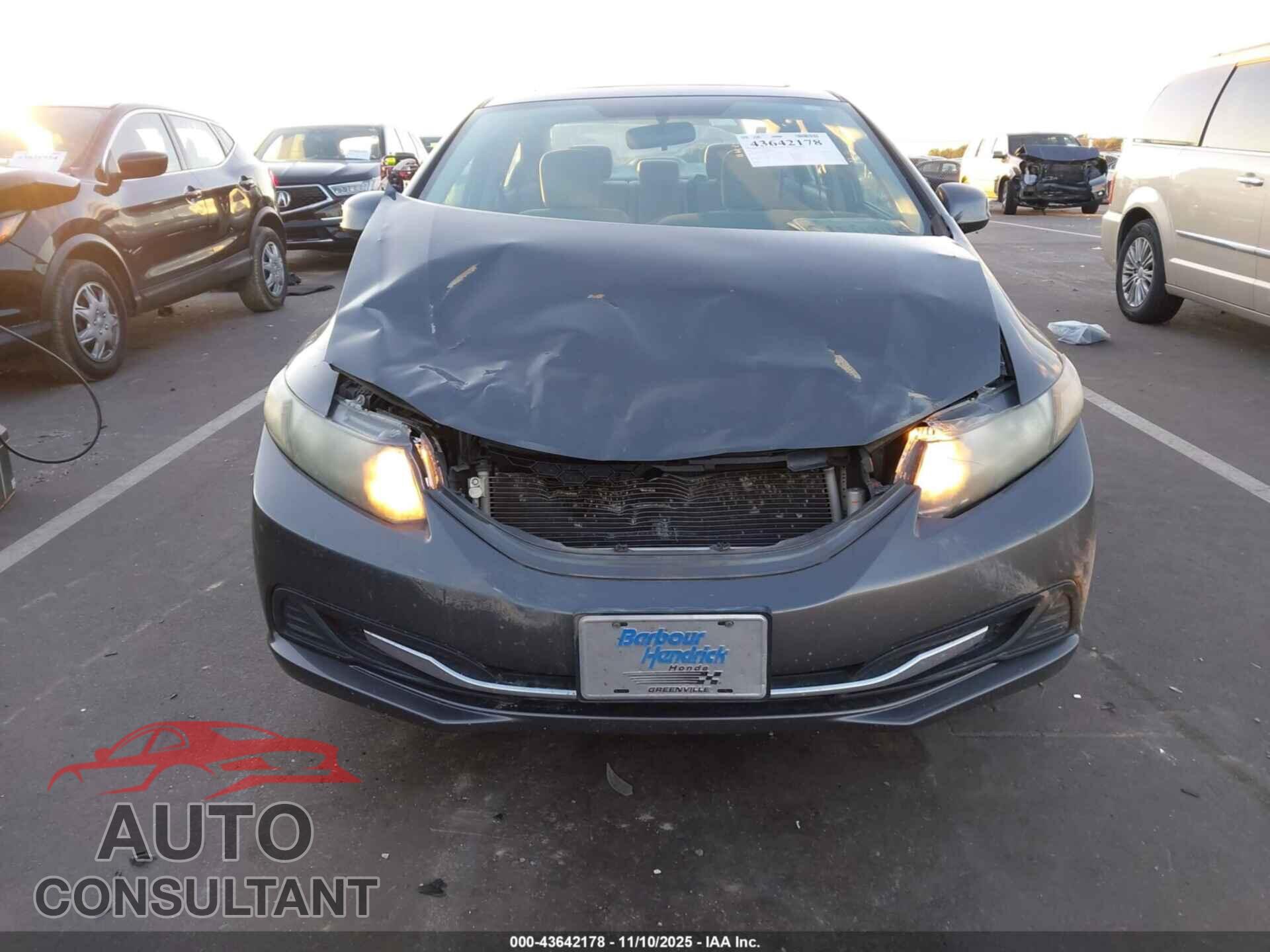 HONDA CIVIC 2013 - 2HGFB2F84DH516975