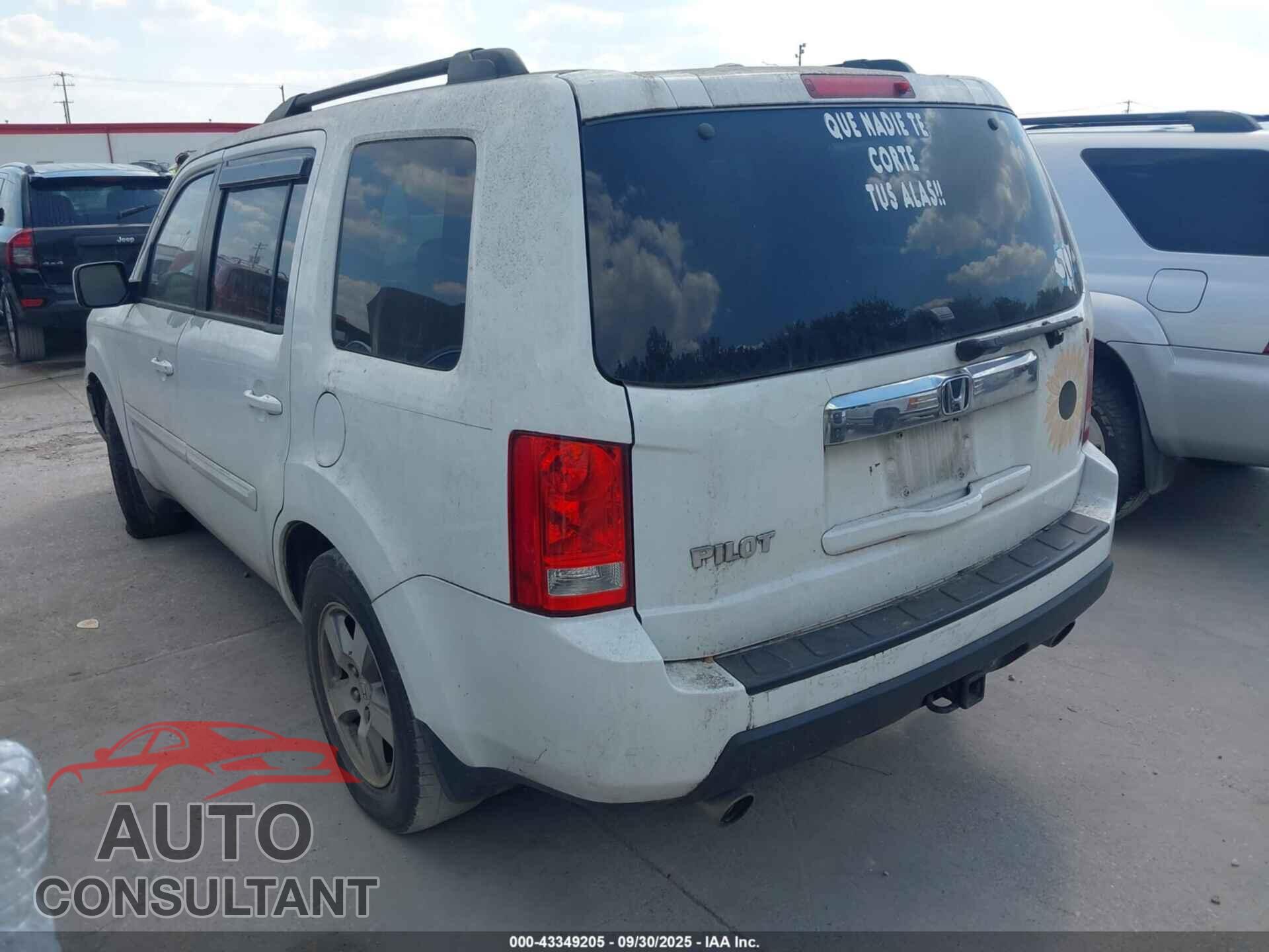 HONDA PILOT 2009 - 5FNYF38549B012895