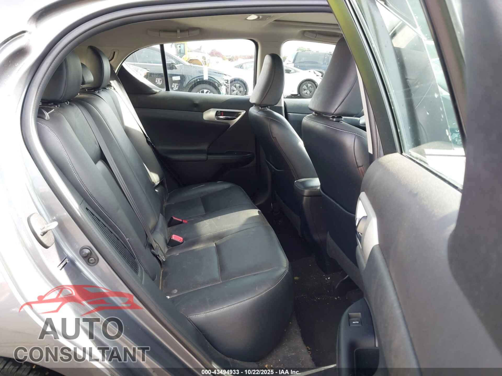 LEXUS CT 200H 2013 - JTHKD5BHXD2127358