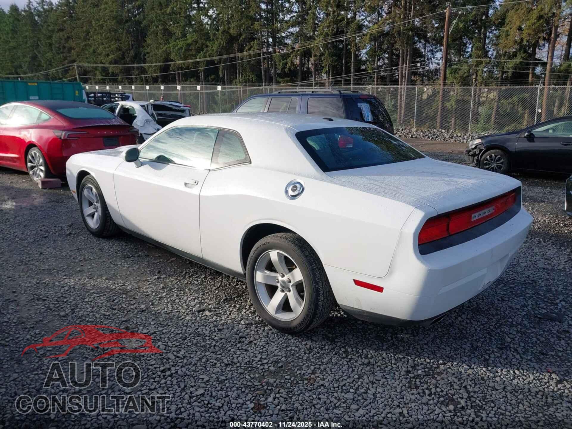 DODGE CHALLENGER 2012 - 2C3CDYAG2CH257564