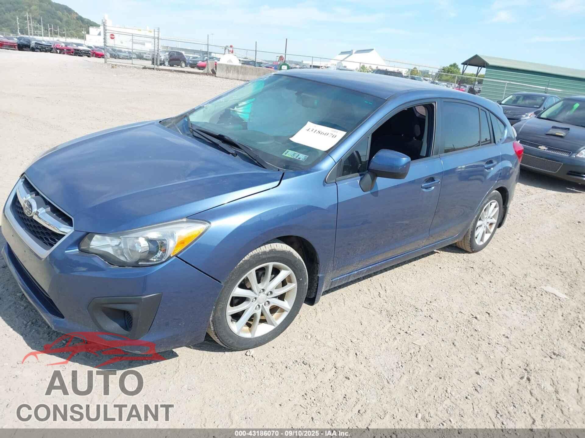 SUBARU IMPREZA 2012 - JF1GPAB62CH205915