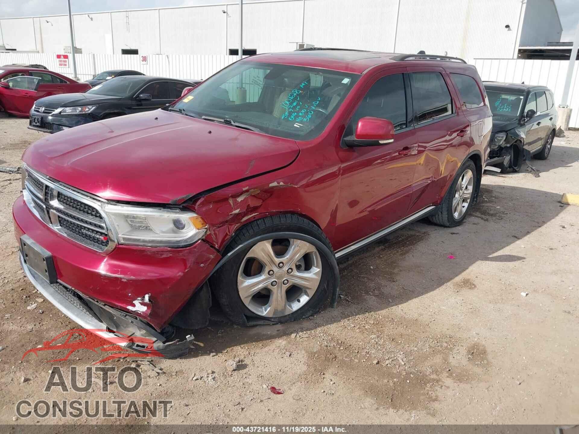 DODGE DURANGO 2014 - 1C4RDHDG3EC411142