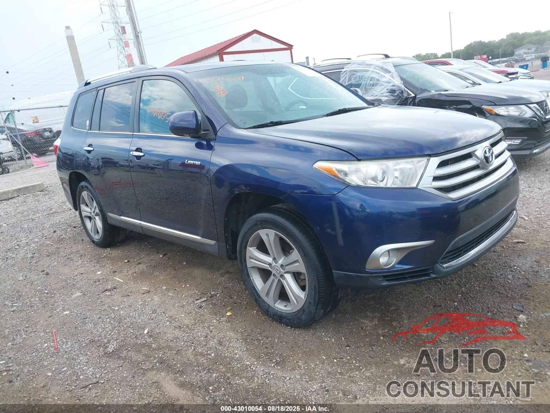 TOYOTA HIGHLANDER 2012 - 5TDDK3EH5CS136752