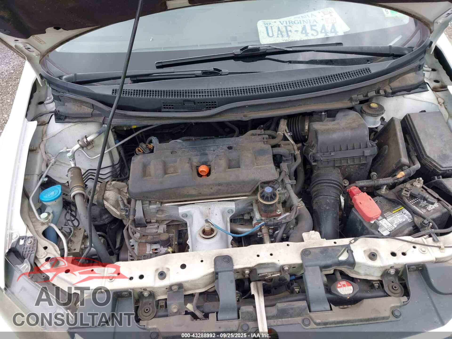HONDA CIVIC 2012 - 19XFB2F53CE107400