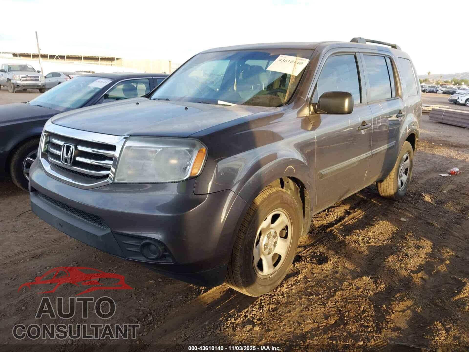 HONDA PILOT 2015 - 5FNYF4H24FB045354